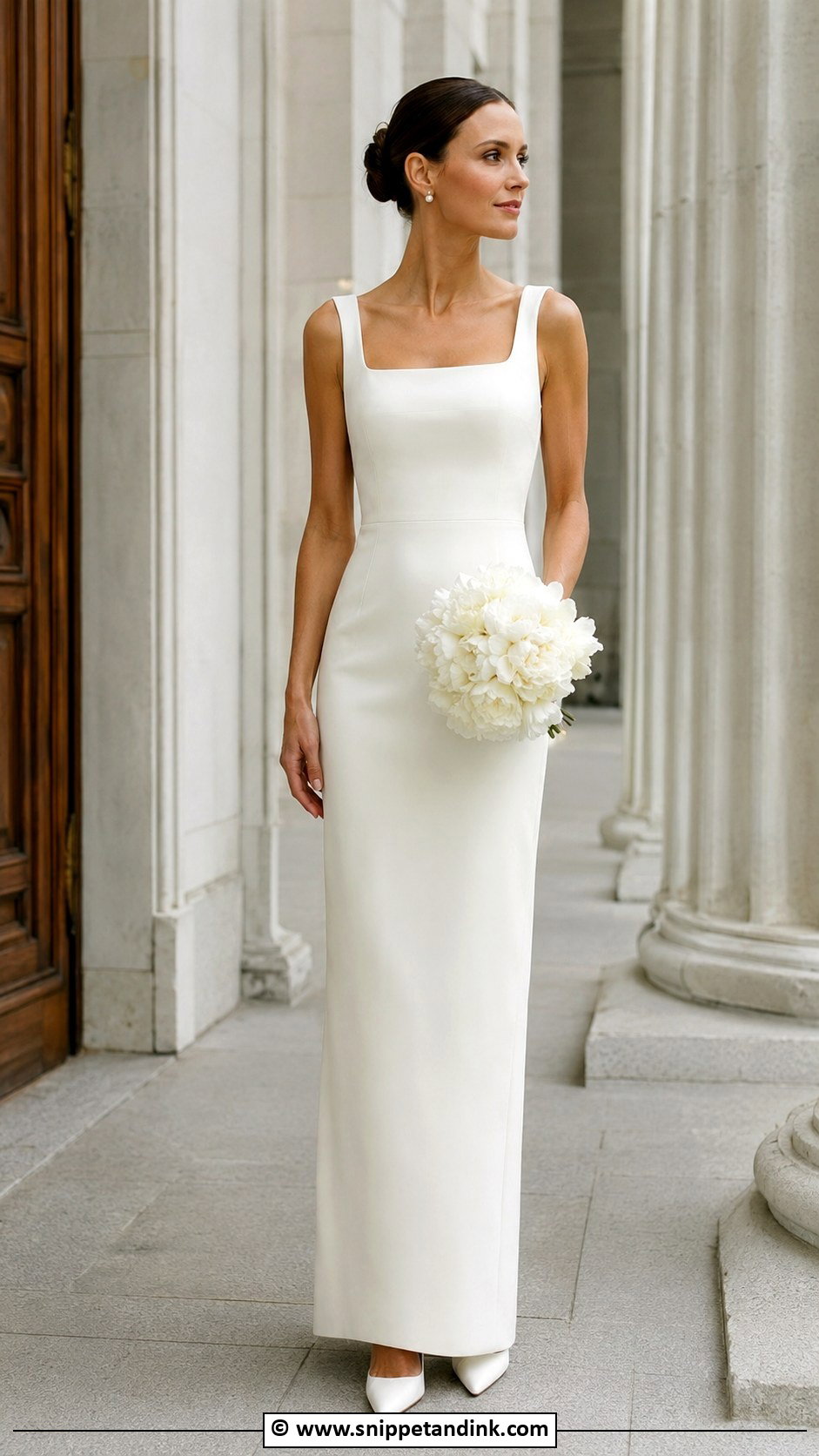 1990s Crepe Wedding Dress - Snippet and Ink - 30 1990s Wedding Dress Ideas