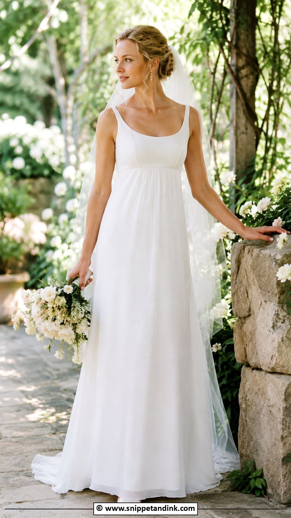 1990s Empire Waist Wedding Dress - Snippet and Ink - 30 1990s Wedding Dress Ideas