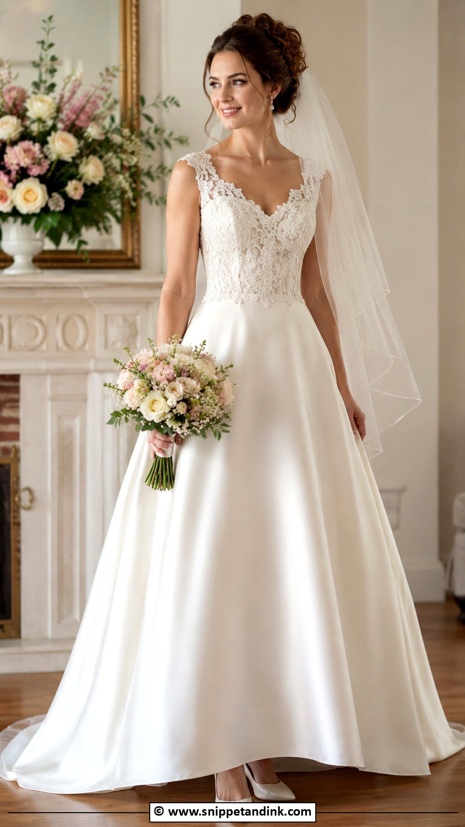 1990s Lace Bodice Wedding Dress - Snippet and Ink - 30 1990s Wedding Dress Ideas