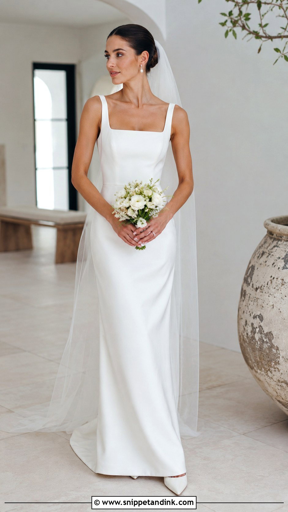 1990s Minimal Slip Wedding Dress - Snippet and Ink - 25 Vintage Wedding Dress Aesthetic Ideas