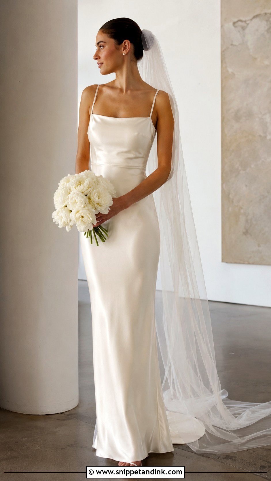 1990s Minimal Wedding Dress - Snippet and Ink - 30 Vintage Romantic Wedding Dress Ideas