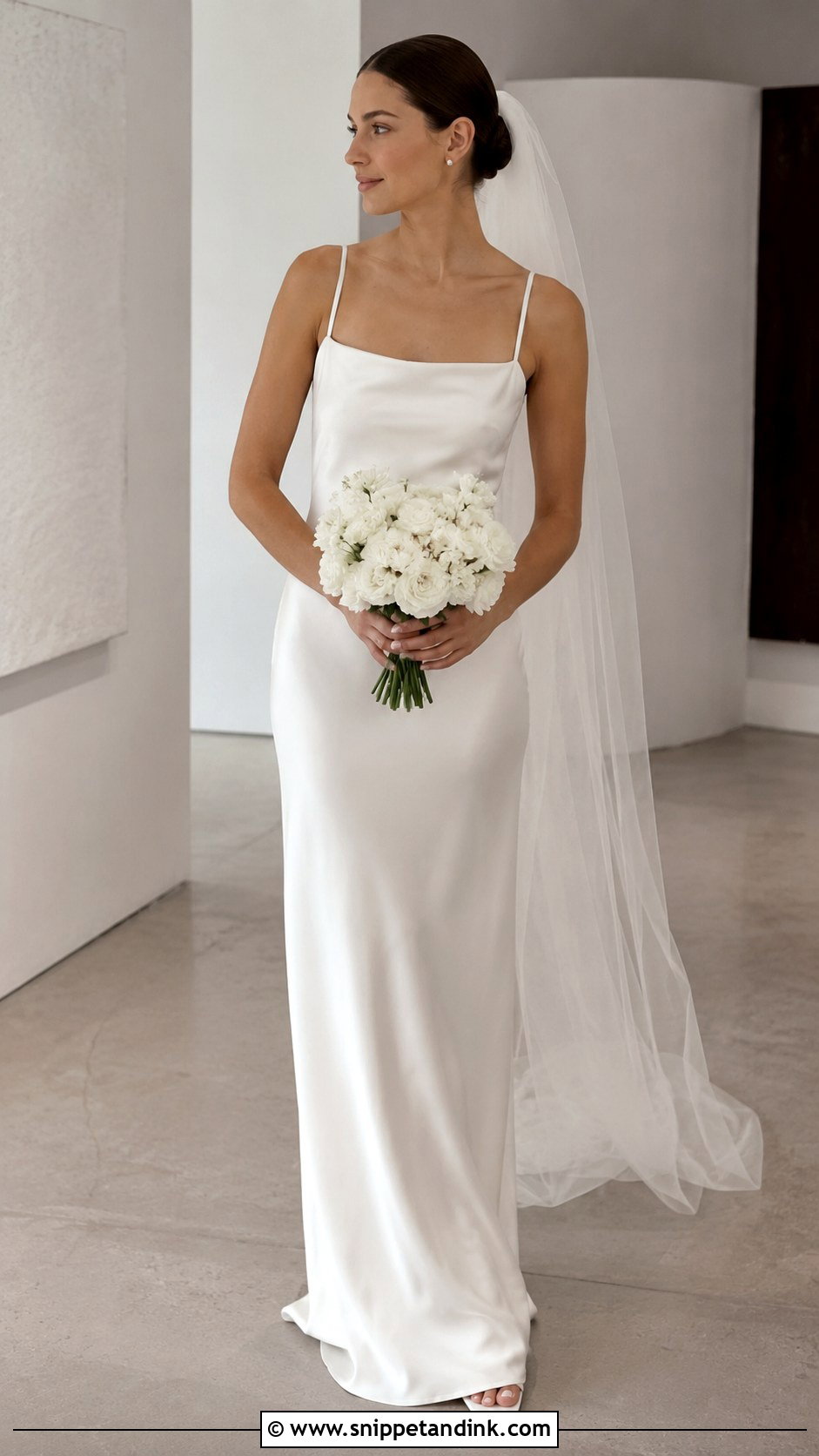1990s Minimal Wedding Dress - Snippet and Ink - 25 Historical Wedding Dresses