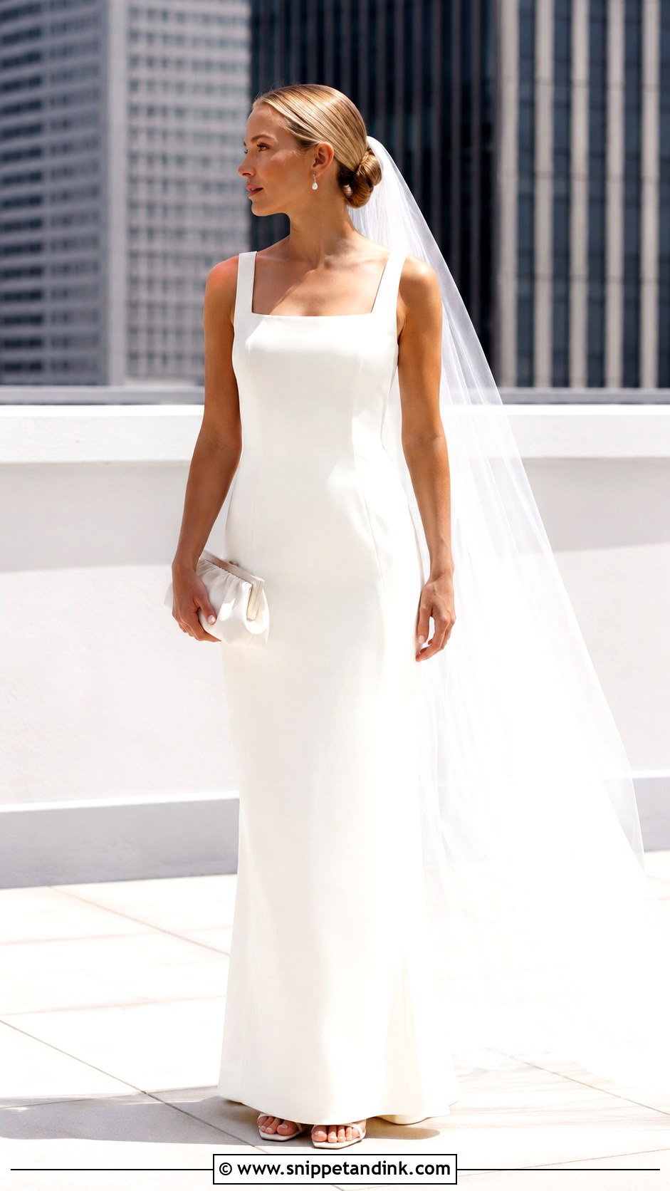 1990s Minimal Wedding Dress - Snippet and Ink - 25 Modern Vintage Wedding Dress Ideas