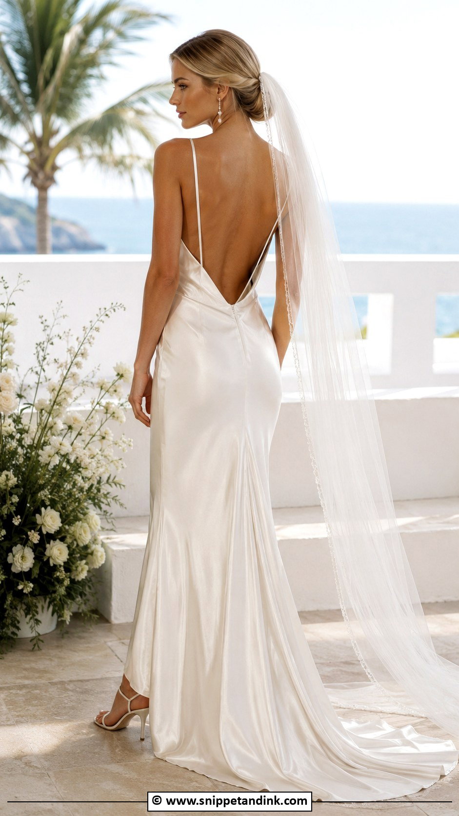 1990s Open Back Wedding Dress - Snippet and Ink - 30 1990s Wedding Dress Ideas