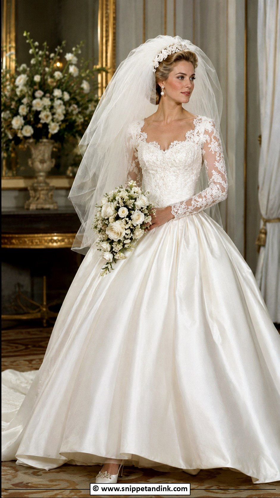 1990s Princess Wedding Dress - Snippet and Ink - 30 1990s Wedding Dress Ideas