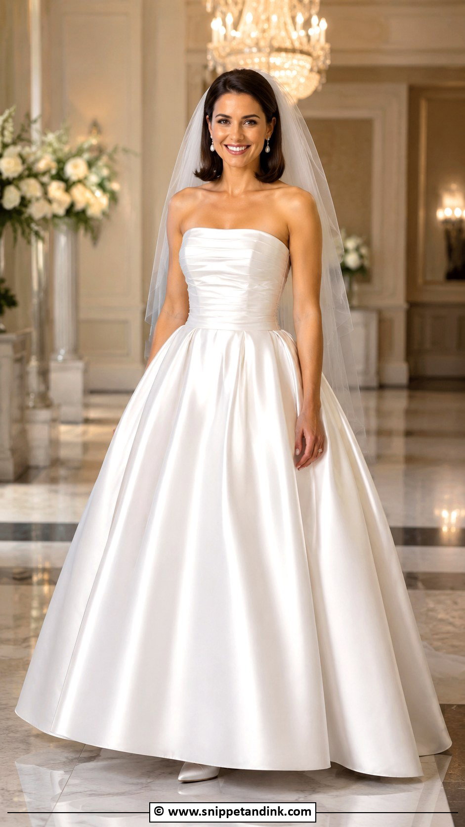 1990s Satin Ball Gown Wedding Dress - Snippet and Ink - 30 1990s Wedding Dress Ideas