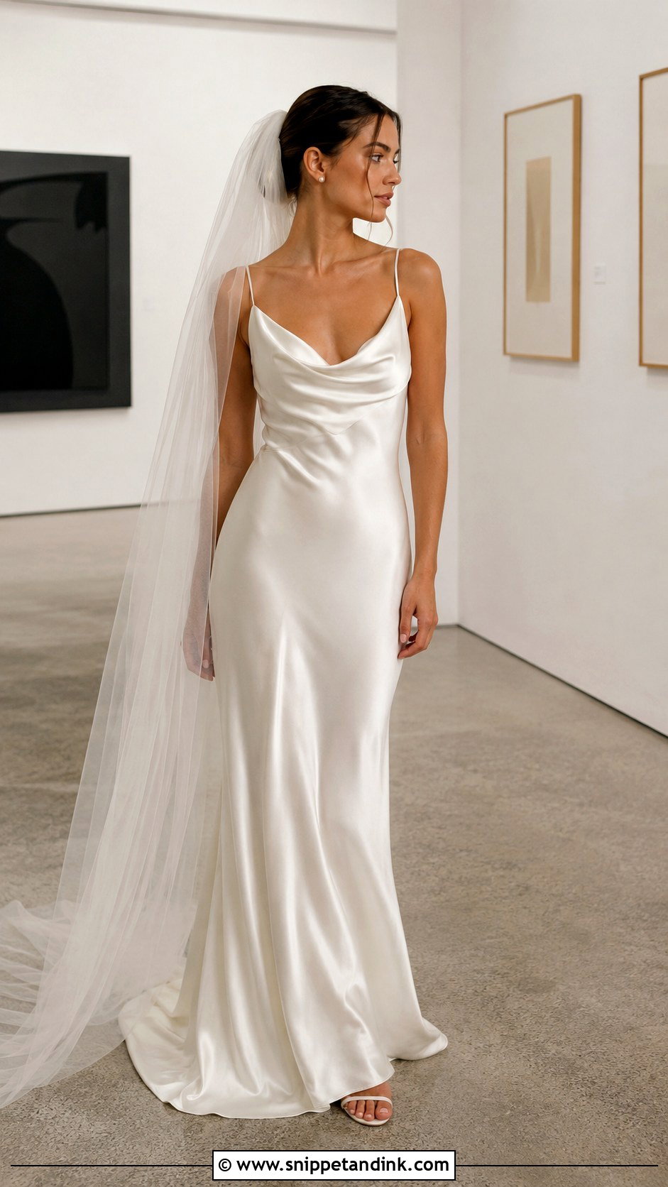 1990s Satin Slip Wedding Dress - Snippet and Ink - 20 Vintage Satin Wedding Dress Ideas