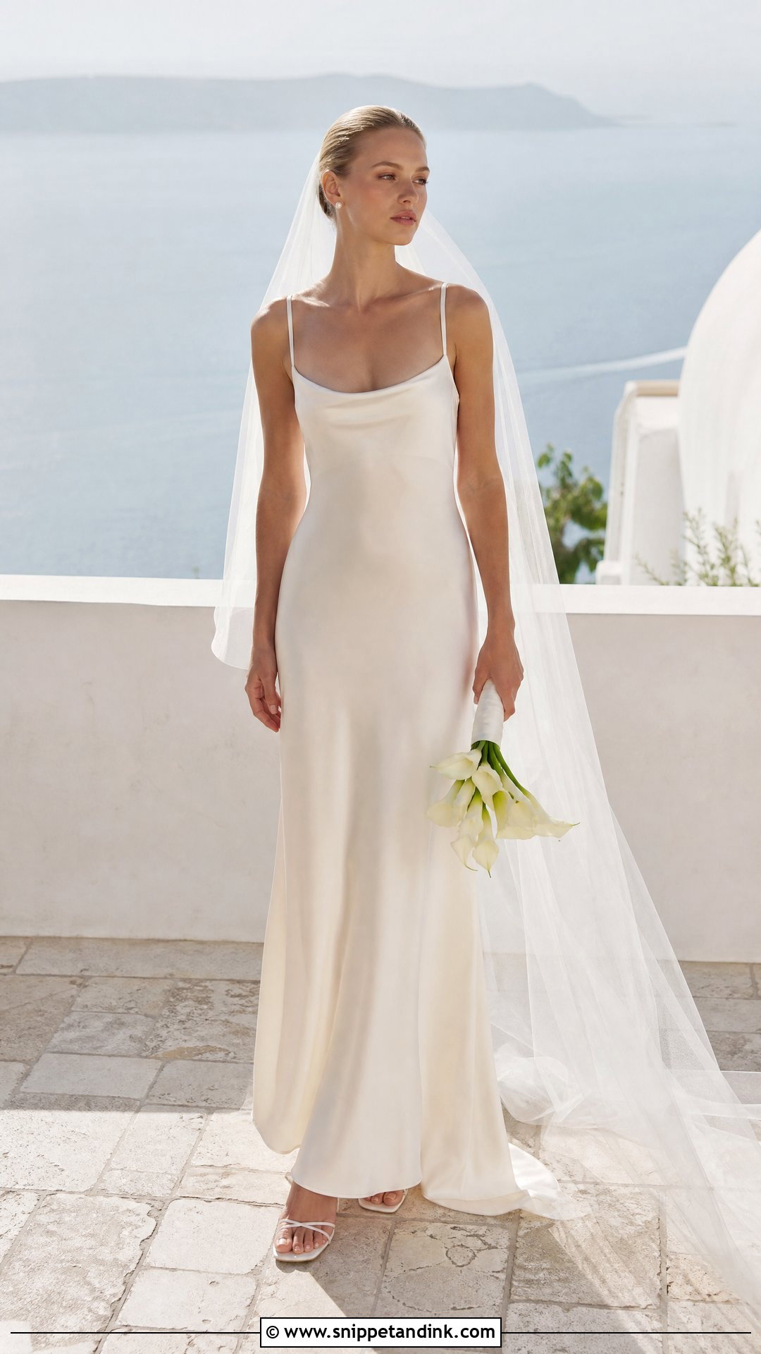 1990s Silk Satin Slip Wedding Dress - Snippet and Ink - 20 Vintage Silk Satin Wedding Dress Bridal Gowns