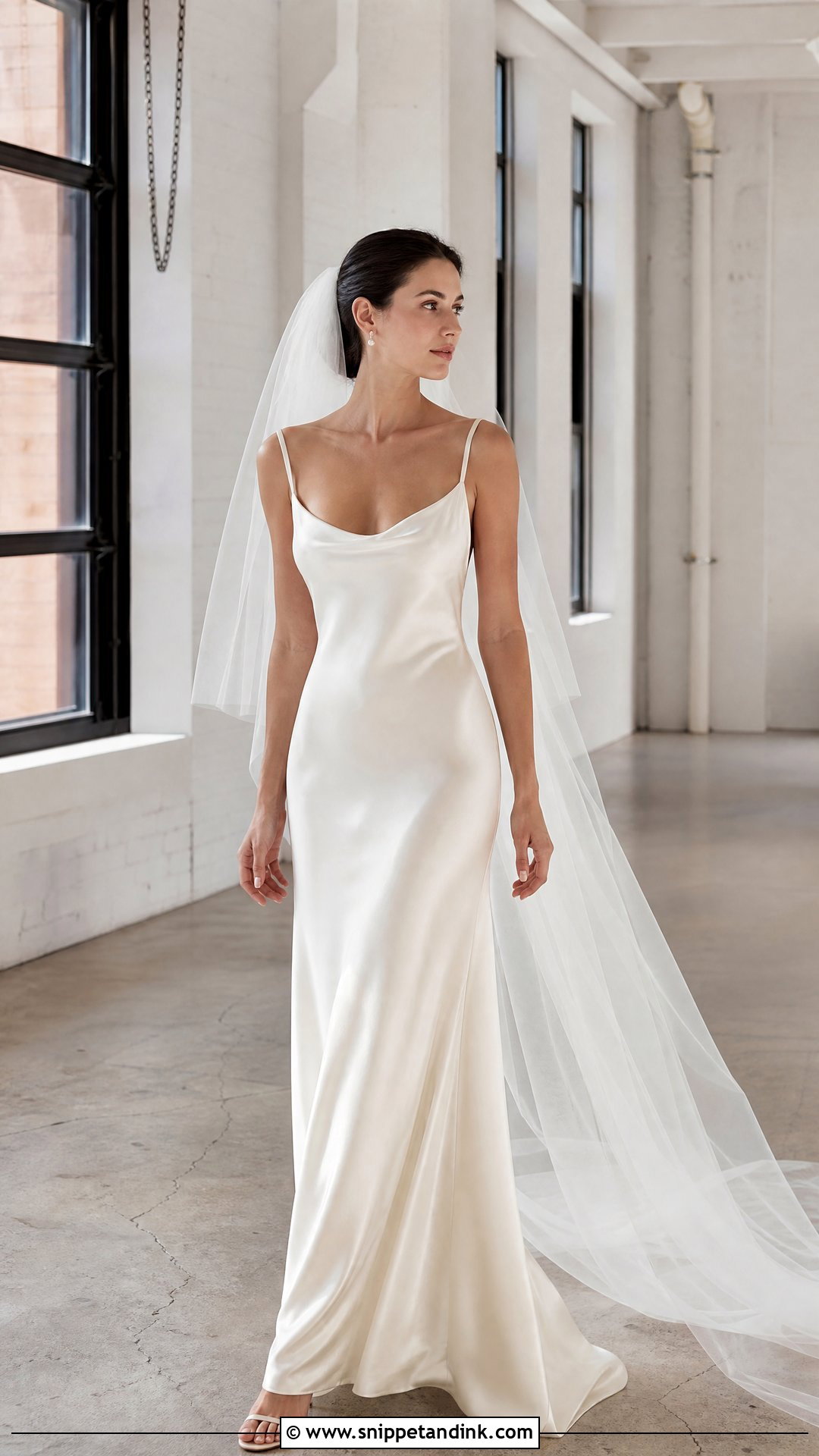 1990s Silk Slip Vintage Bridal Gown - Snippet and Ink - 20 Vintage Bridal Gown Ideas