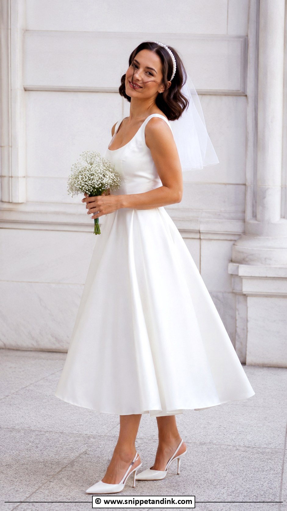 1990s Tea Length Wedding Dress - Snippet and Ink - 30 1990s Wedding Dress Ideas
