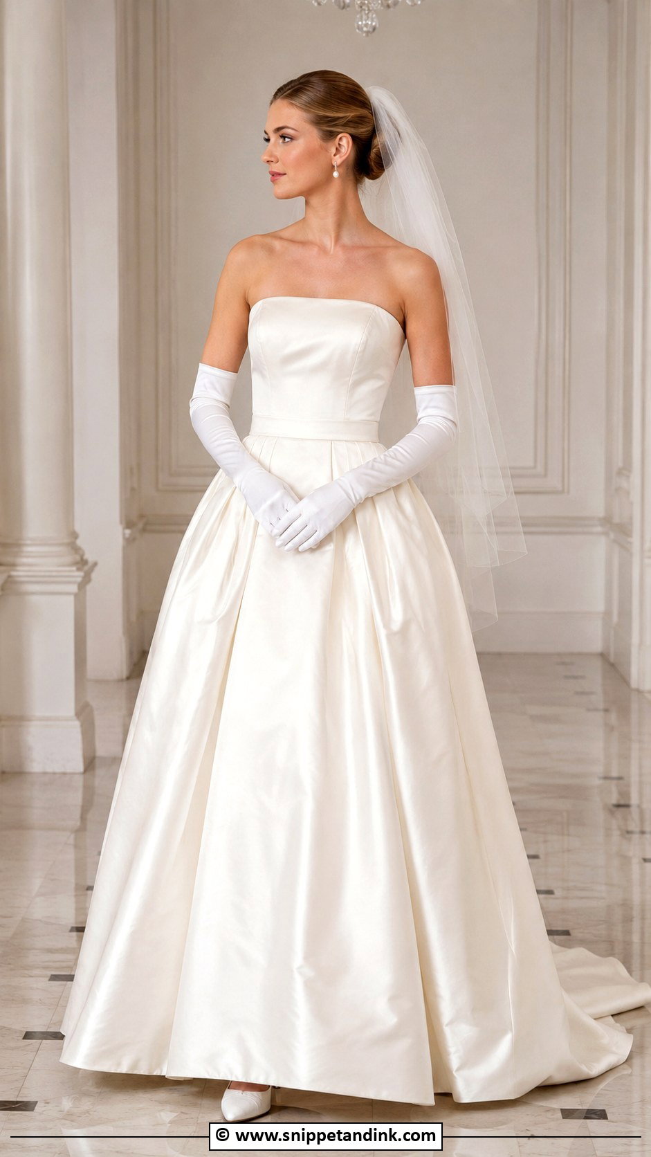 1990s Wedding Dress With Gloves - Snippet and Ink - 30 1990s Wedding Dress Ideas