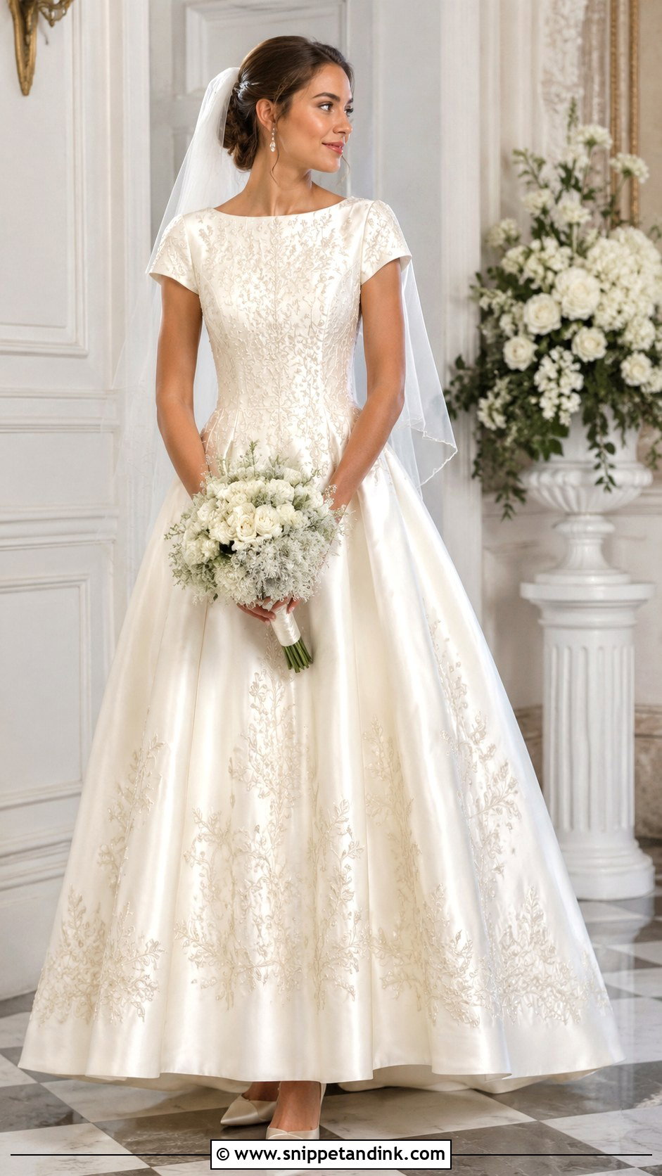 1993 Embroidered Wedding Dress - Snippet and Ink - 25 1993 Wedding Dresses
