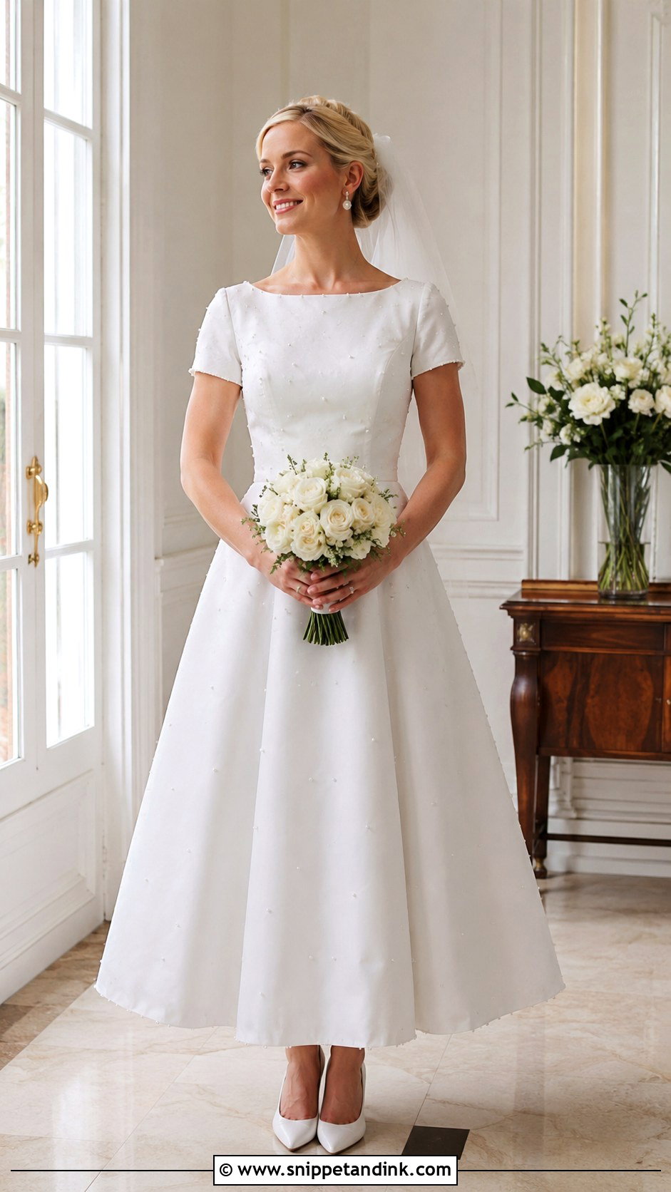 1993 Short Sleeve Wedding Dress - Snippet and Ink - 25 1993 Wedding Dresses