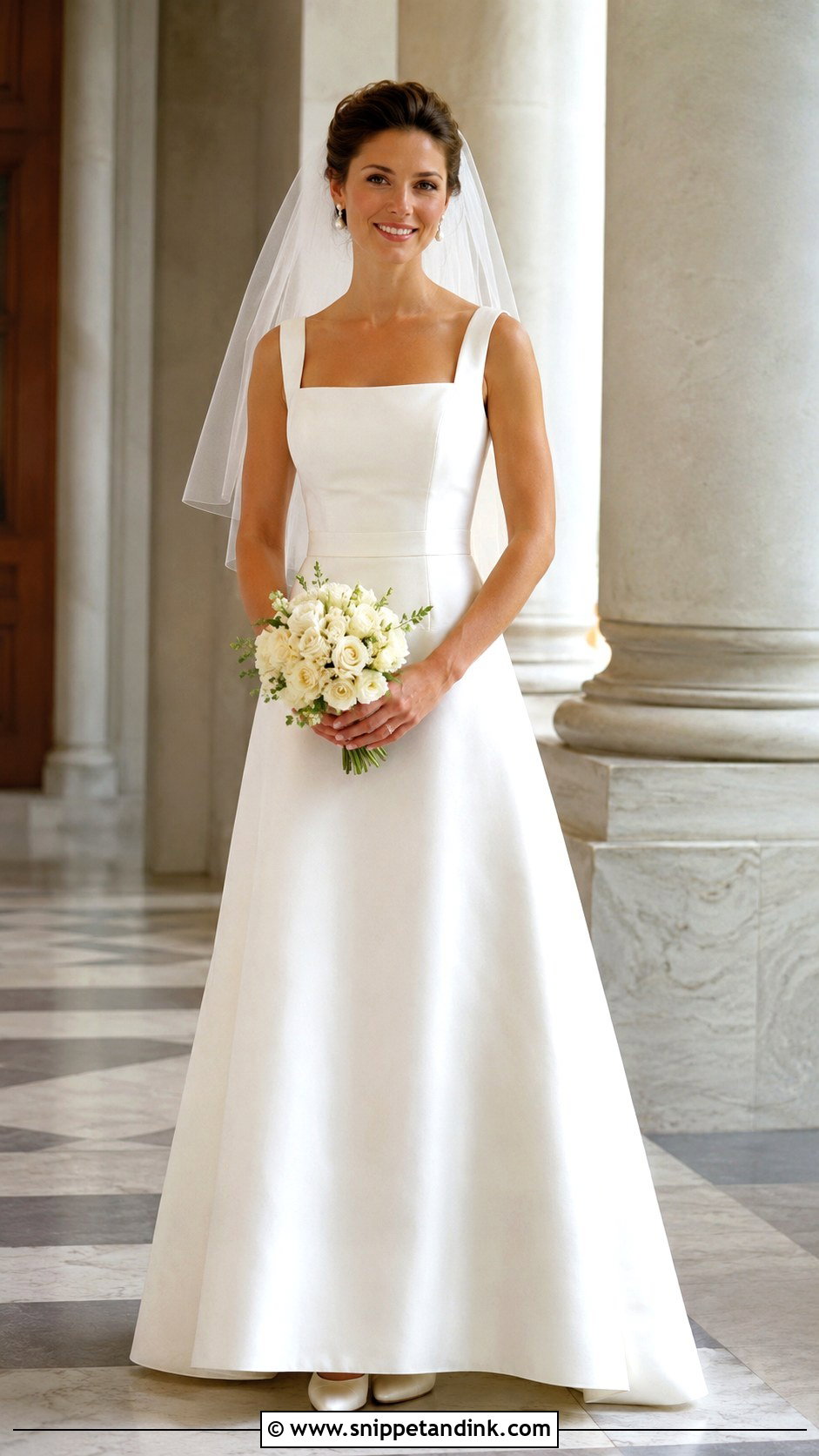 1993 Square Neck Wedding Dress - Snippet and Ink - 25 1993 Wedding Dresses