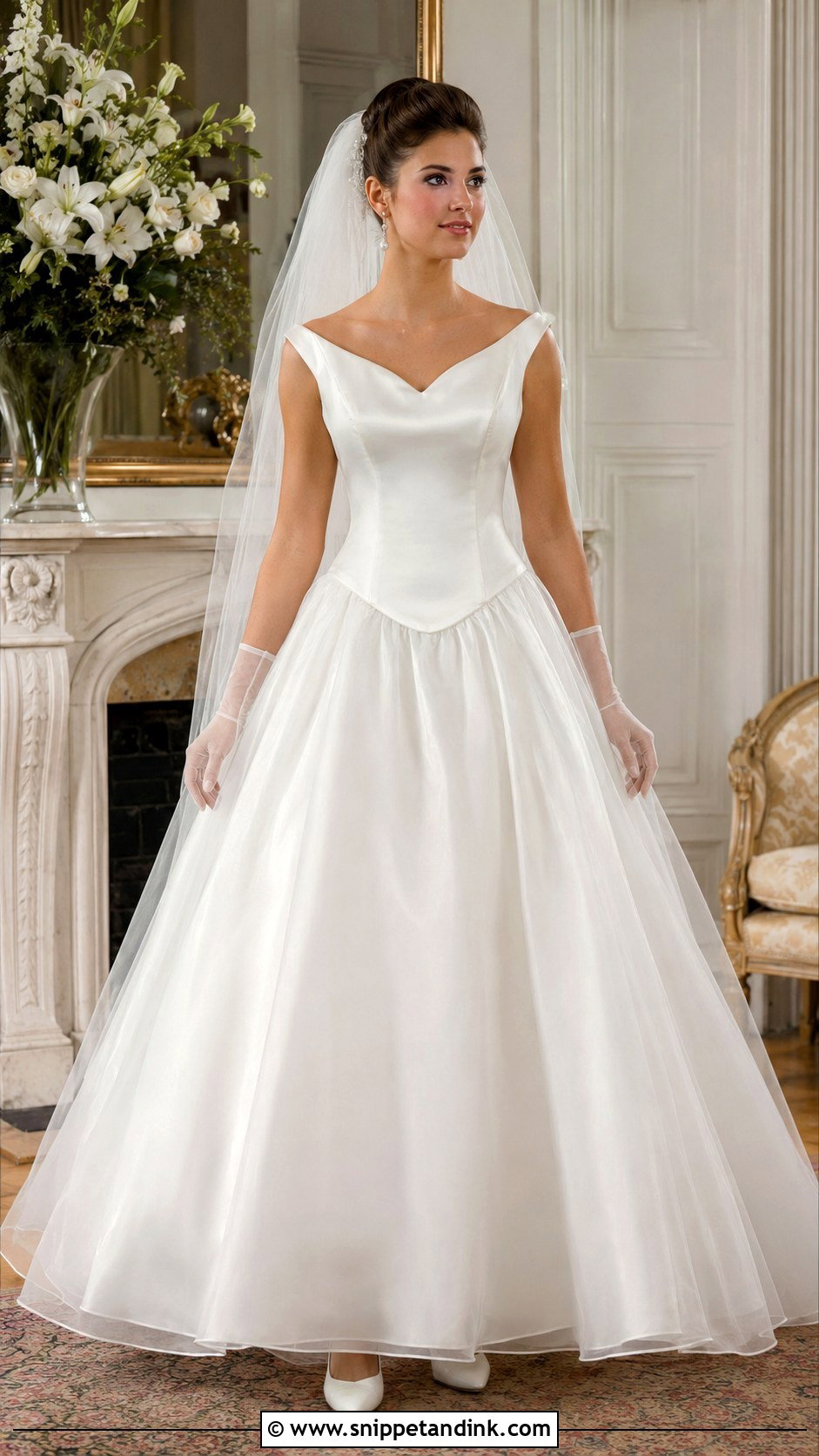 1998 Basque Waist Wedding Dress - Snippet and Ink - 25 1998 Wedding Dresses