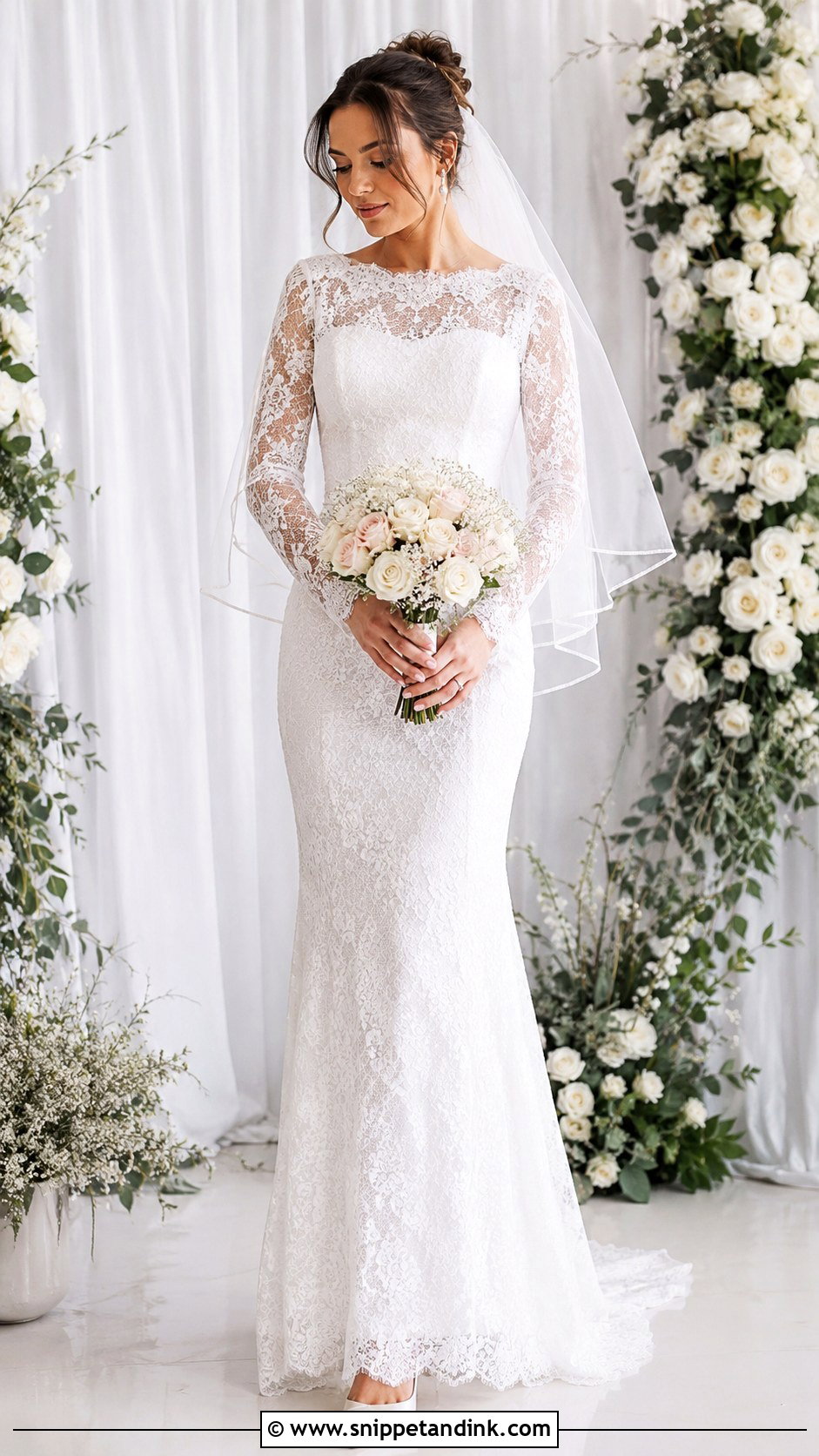 1998 Long Sleeve Lace Wedding Dress - Snippet and Ink - 25 1998 Wedding Dresses