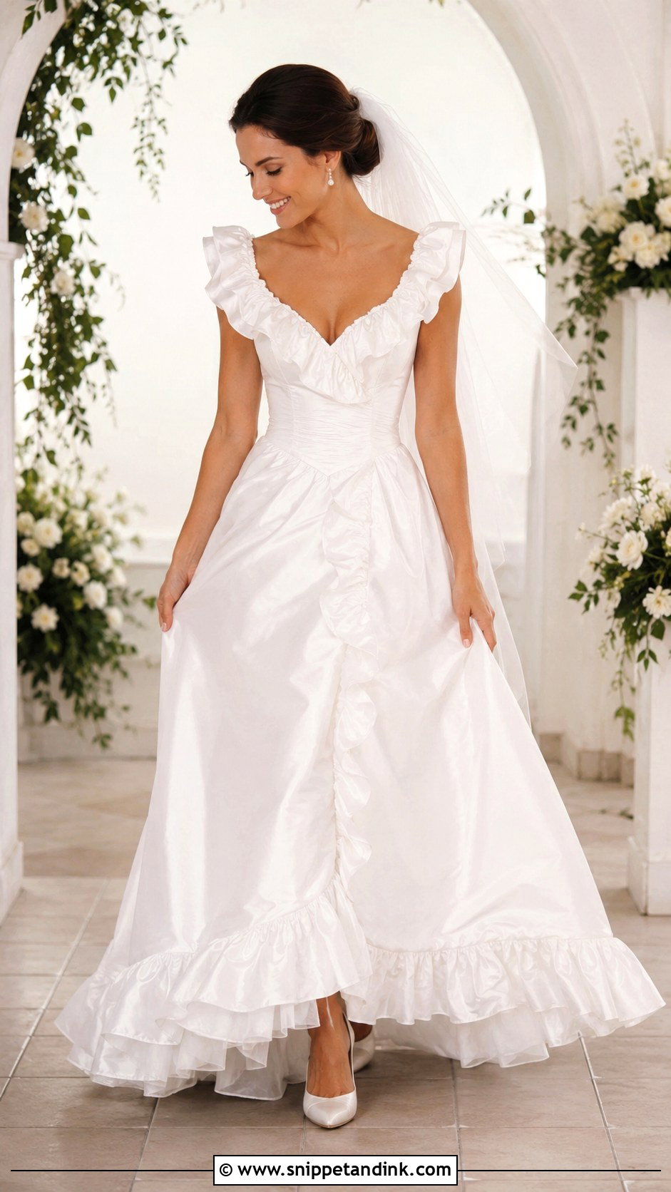 1998 Ruffle Wedding Dress - Snippet and Ink - 25 1998 Wedding Dresses