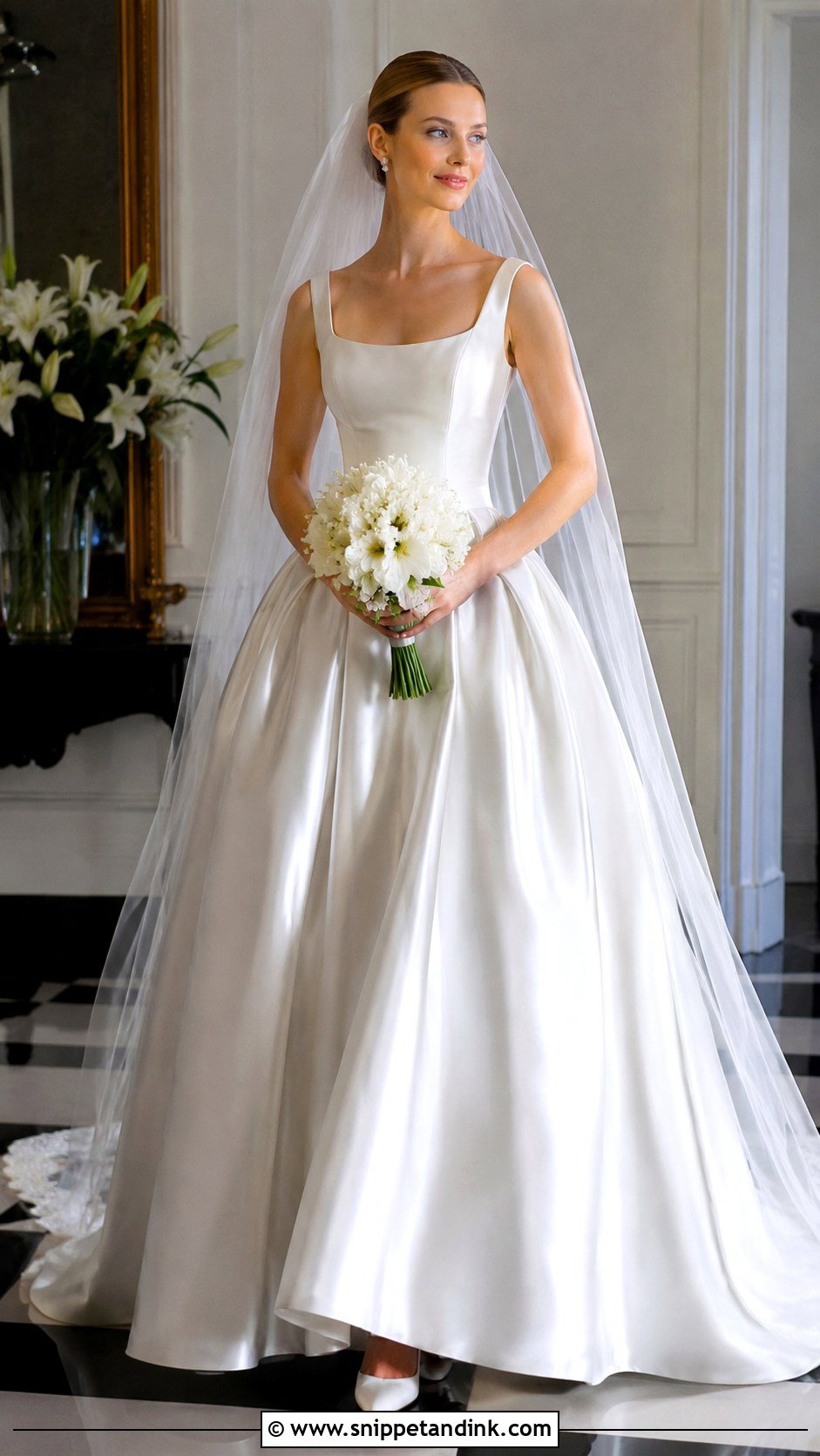 1998 Satin Ball Gown Wedding Dress - Snippet and Ink - 25 1998 Wedding Dresses