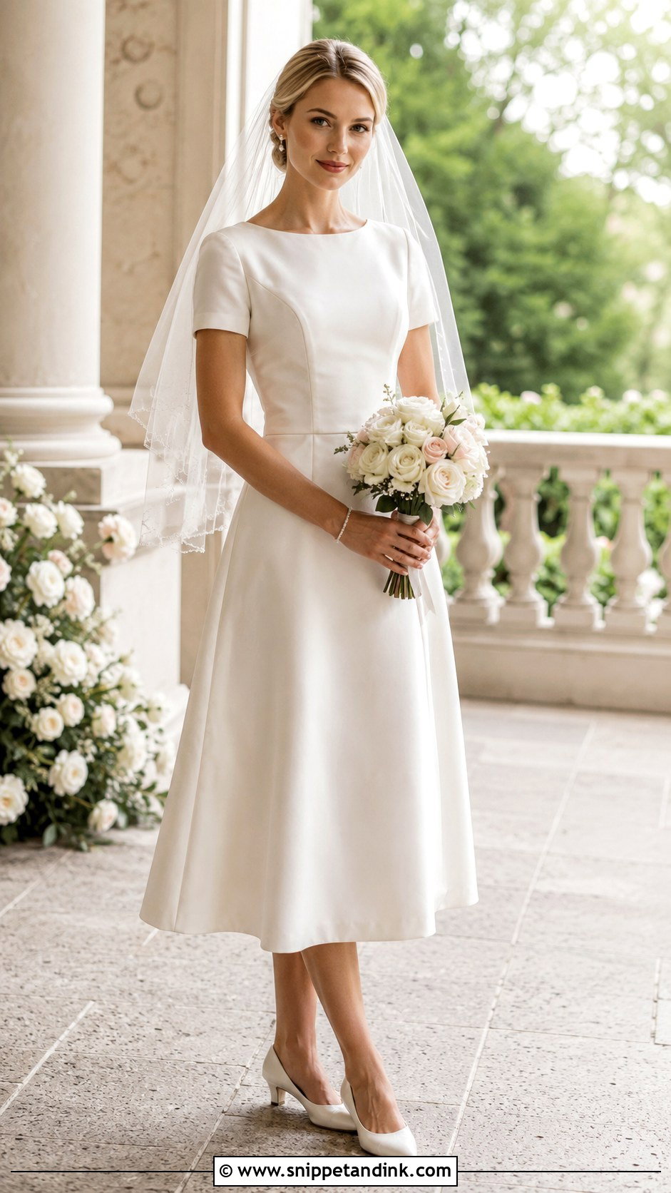 1998 Short Sleeve Wedding Dress - Snippet and Ink - 25 1998 Wedding Dresses