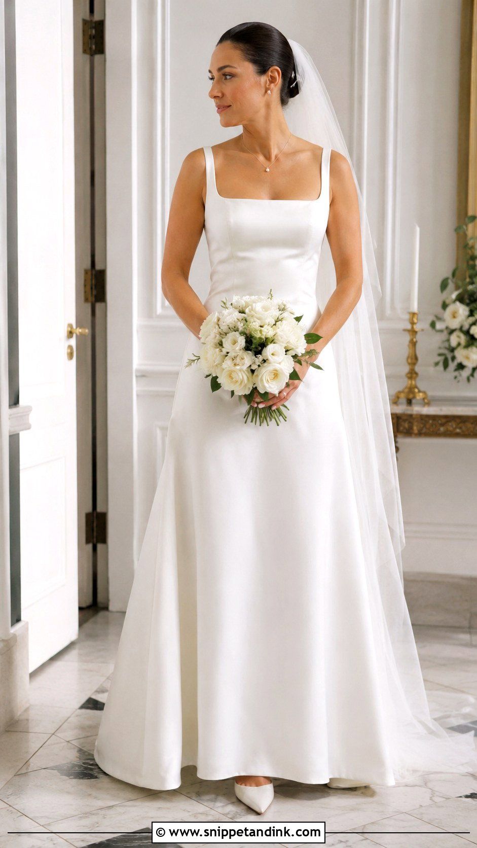 1998 Square Neck Wedding Dress - Snippet and Ink - 25 1998 Wedding Dresses