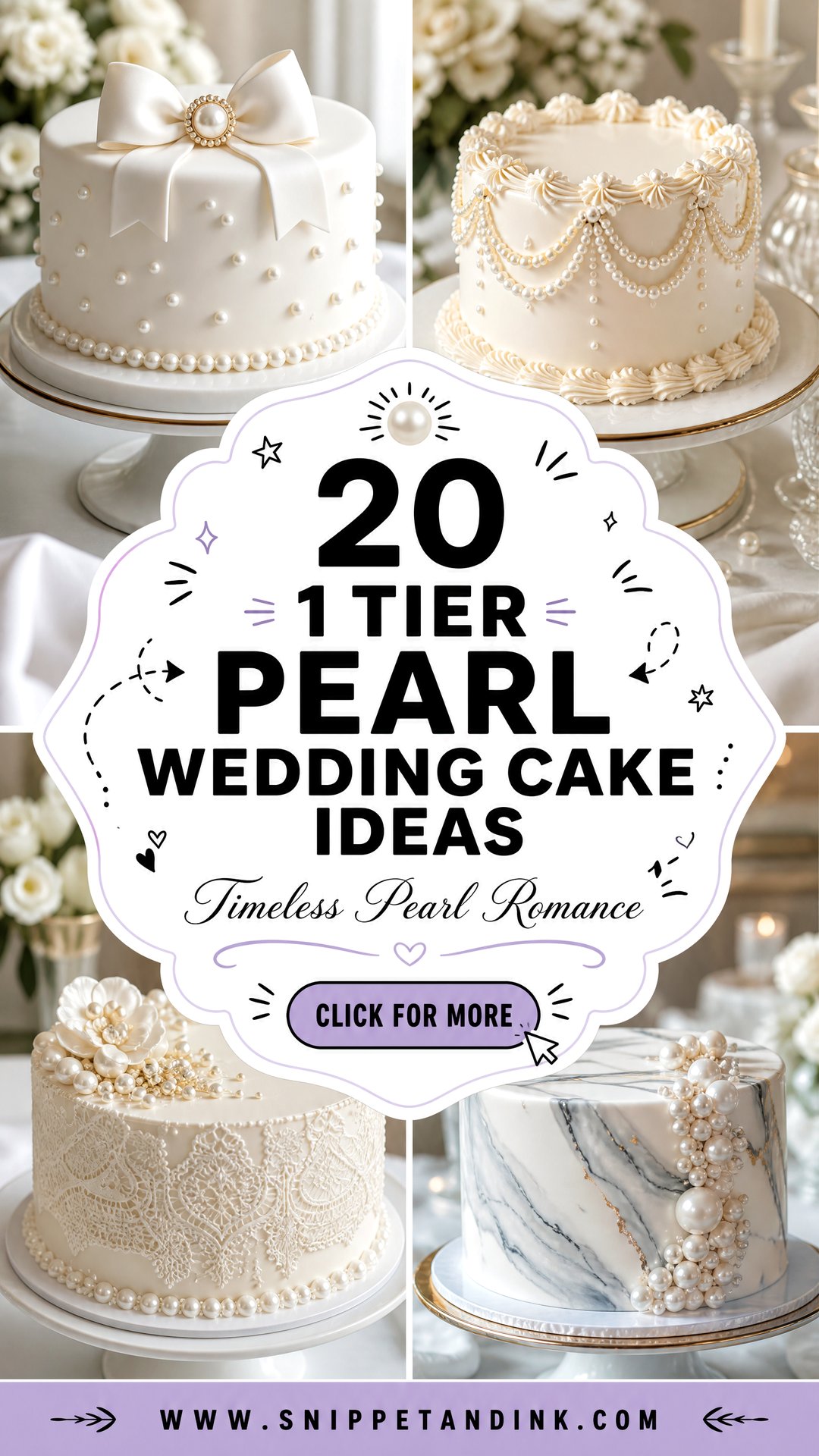 20 1 Tier Pearl Wedding Cake Ideas for Timeless Romance - 20 1 Tier Pearl Wedding Cake Ideas for Timeless Romance