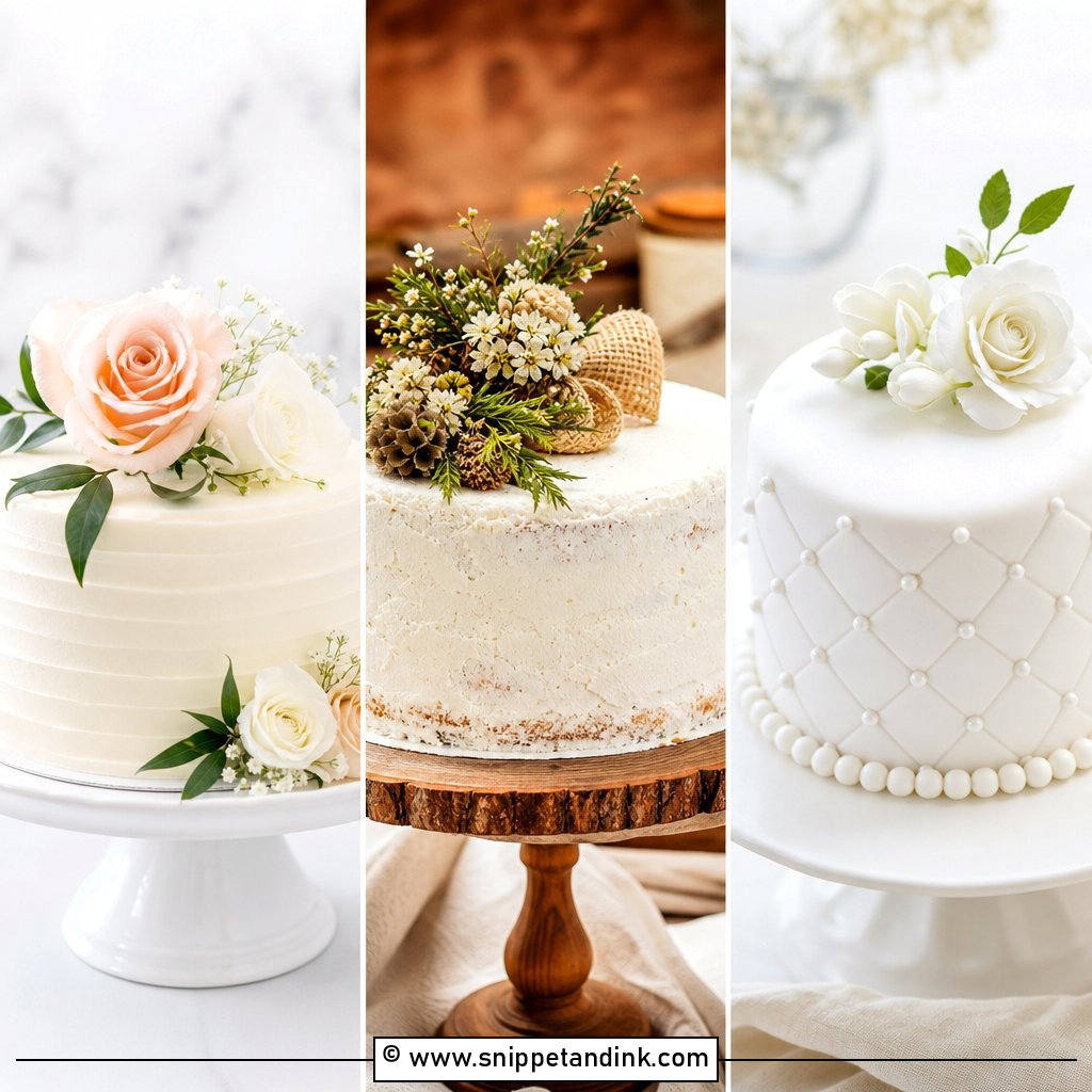 20 1 Tier Wedding Cakes for Chic Intimate Celebrations