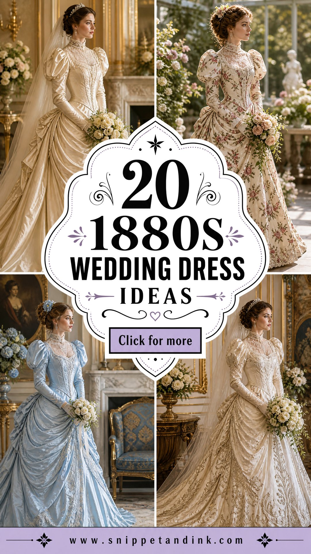 20 1880s Wedding Dress Ideas Victorian Bridal Looks to Inspire - 20 1880s Wedding Dress Ideas: Victorian Bridal Looks to Inspire
