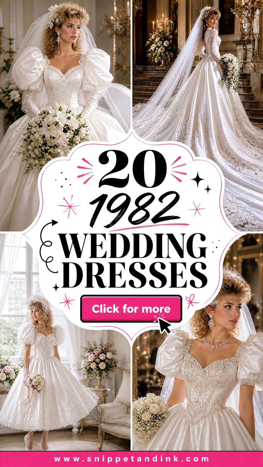 20 1982 Wedding Dresses Romantic Retro Looks to Inspire - 20 1982 Wedding Dresses: Romantic Retro Looks to Inspire