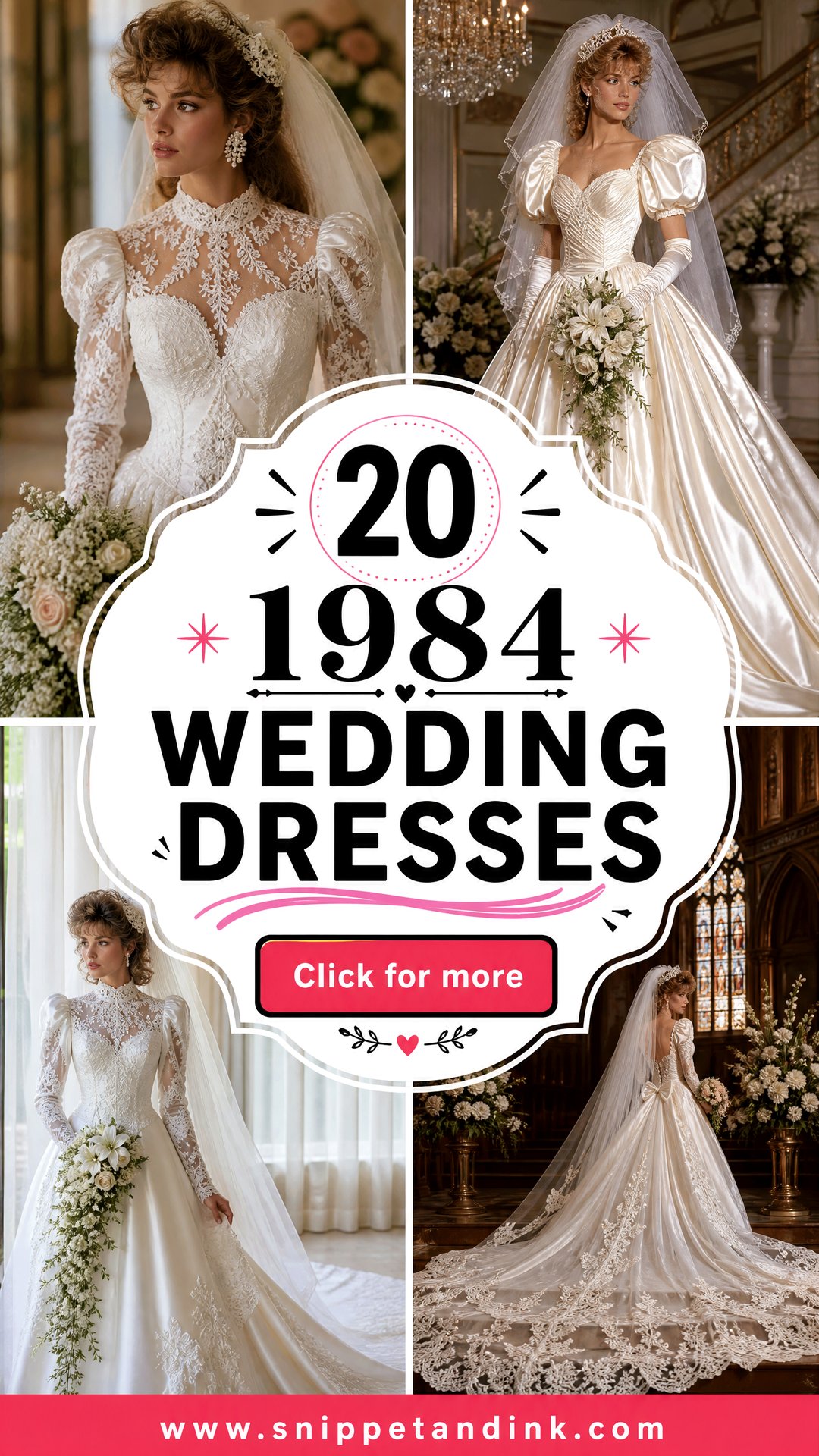 20 1984 Wedding Dresses Bold Retro Styles Brides Will Love - 20 1984 Wedding Dresses: Bold Retro Styles Brides Will Love