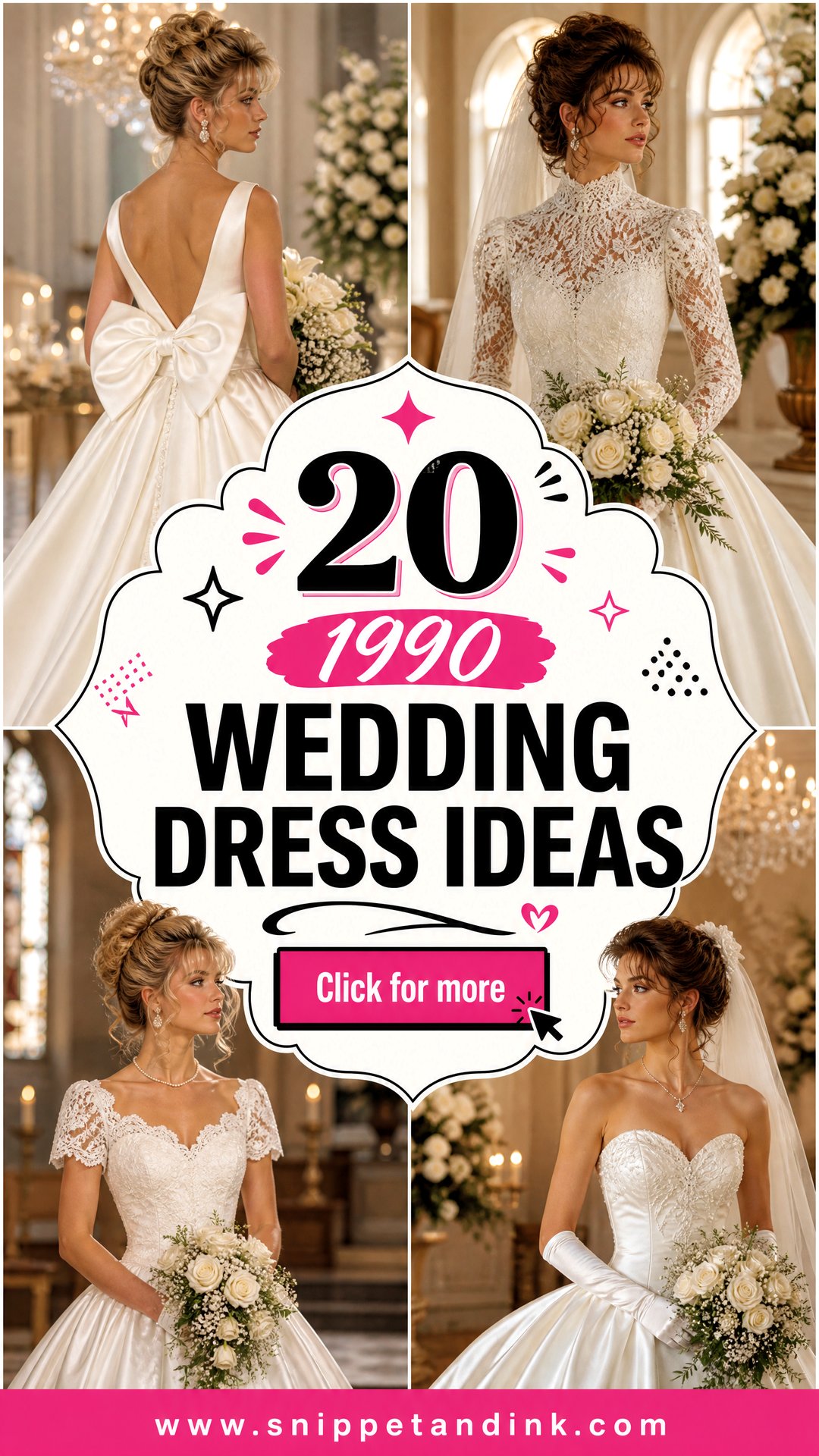 20 1990 Wedding Dress Ideas for a Bold Nostalgic Bridal Look - 20 1990 Wedding Dress Ideas for a Bold, Nostalgic Bridal Look