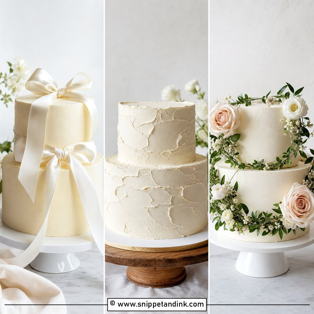 20 2 Tier Buttercream Wedding Cake Ideas for Soft Romance