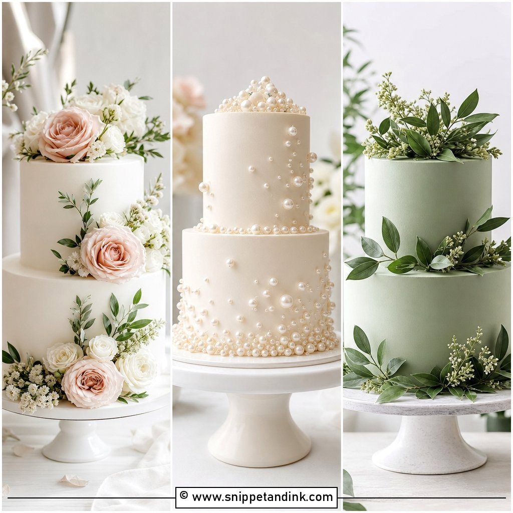 20 2 Tiered Cake Ideas for Wedding Receptions to Wow Guests
