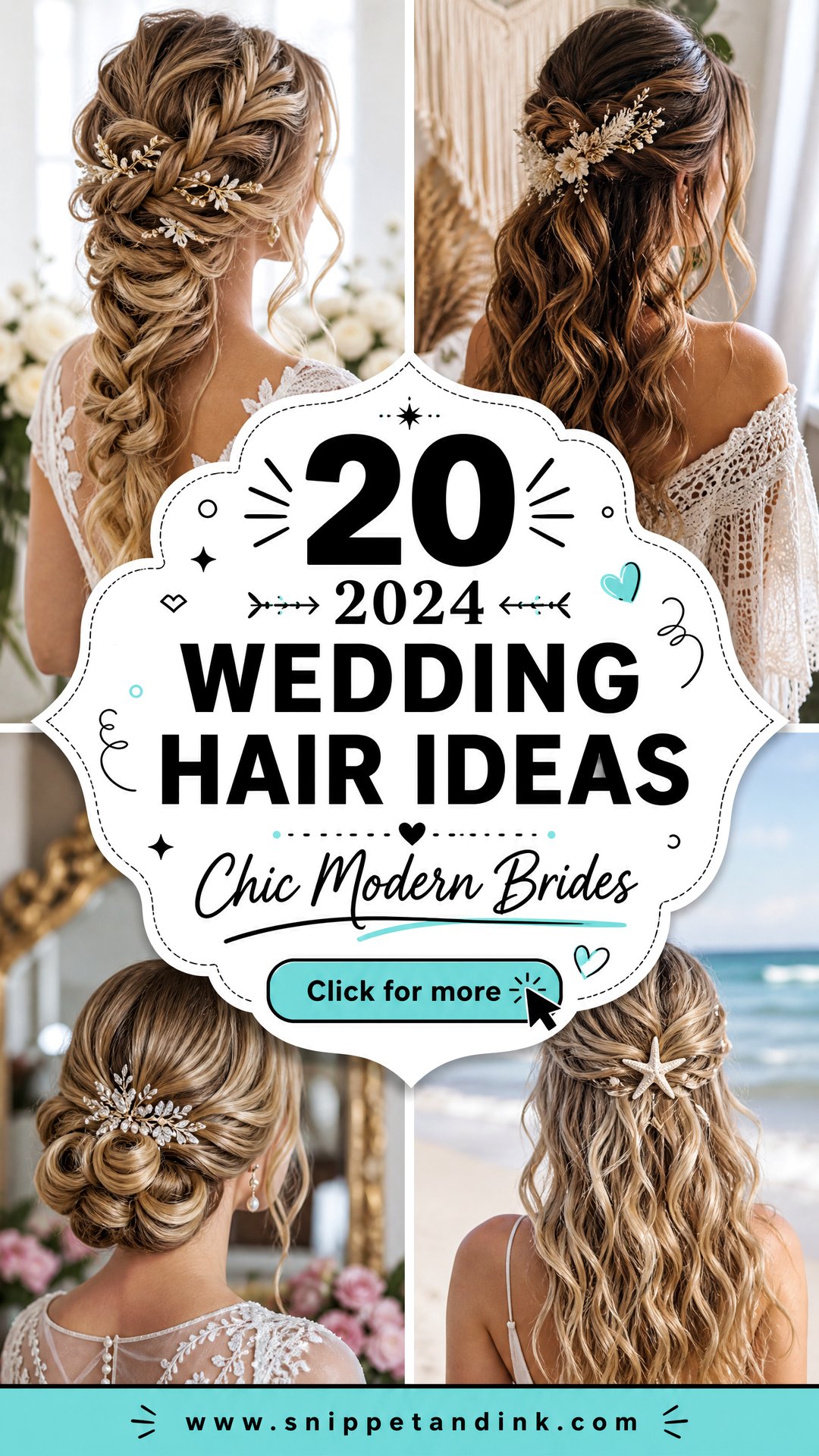 20 2024 Wedding Hair Ideas for Chic Modern Brides to Love - 20 2024 Wedding Hair Ideas for Chic Modern Brides to Love