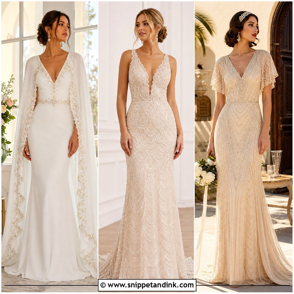 20 20s Style Wedding Dress Ideas: Chic Gatsby Looks for Brides