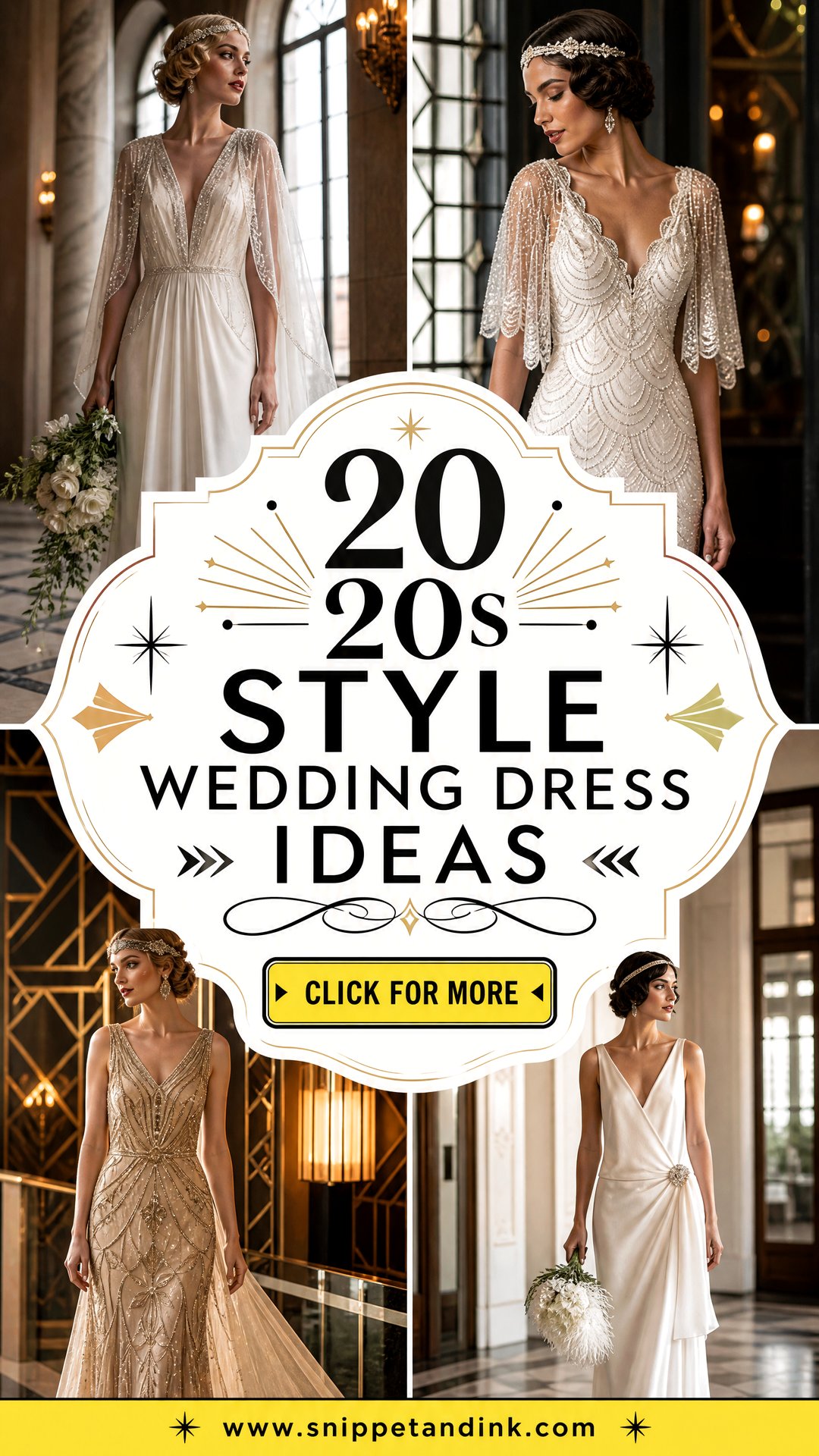 20 20s Style Wedding Dress Ideas Chic Gatsby Looks for Brides - 20 20s Style Wedding Dress Ideas: Chic Gatsby Looks for Brides