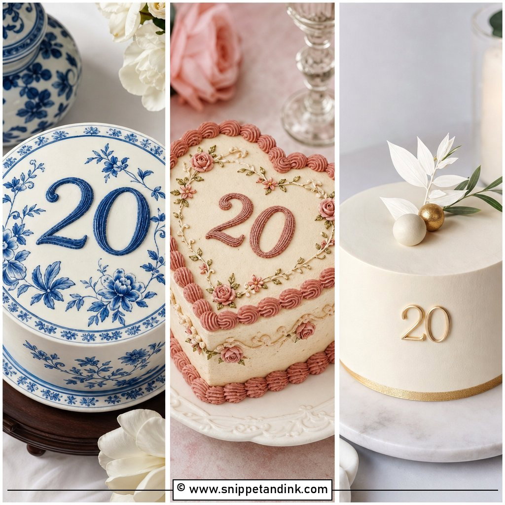 20 20th Wedding Anniversary Cake Ideas for Elegant Couples