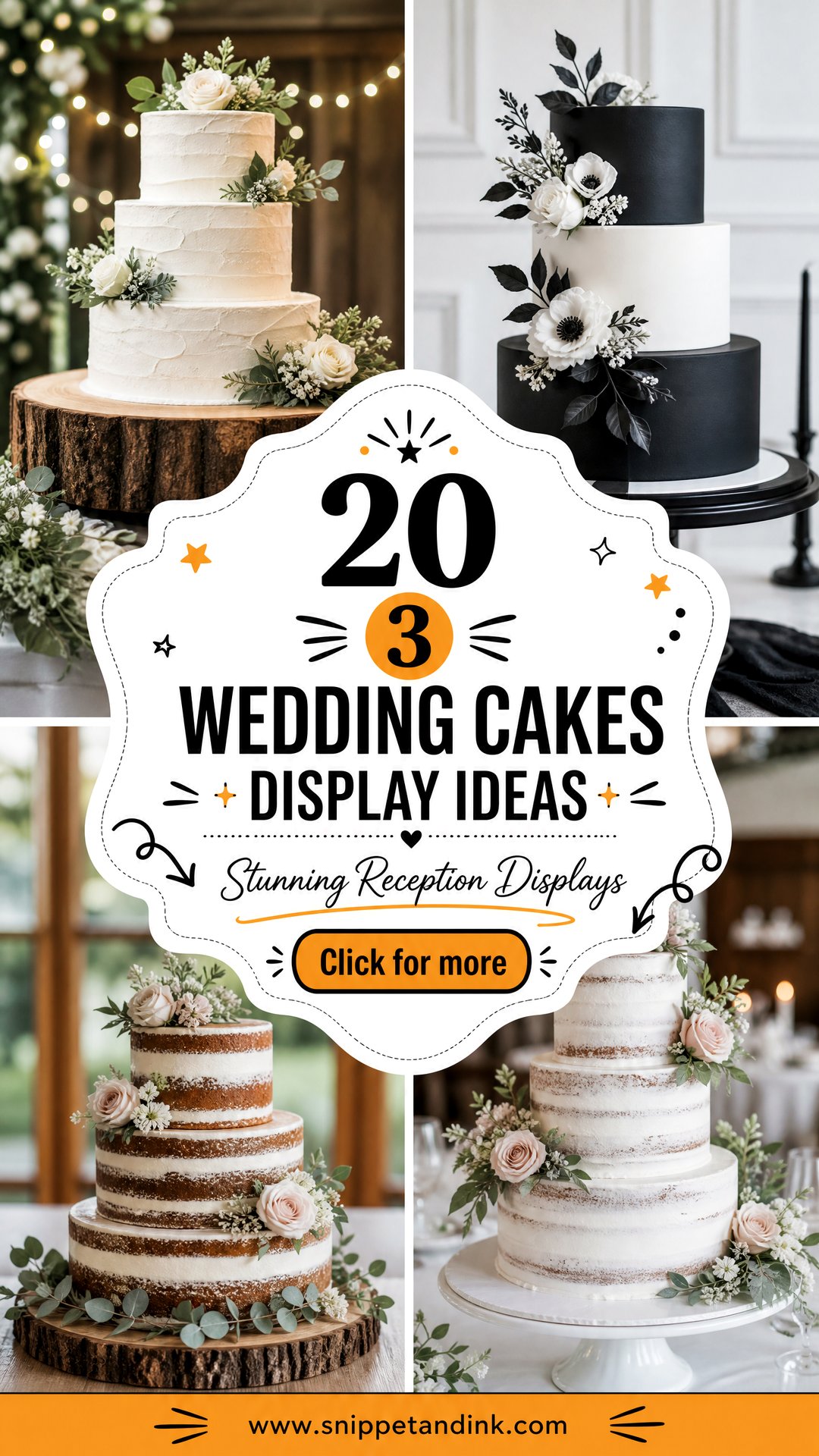 20 3 Wedding Cakes Display Ideas for a Stunning Reception - 20 3 Wedding Cakes Display Ideas for a Stunning Reception
