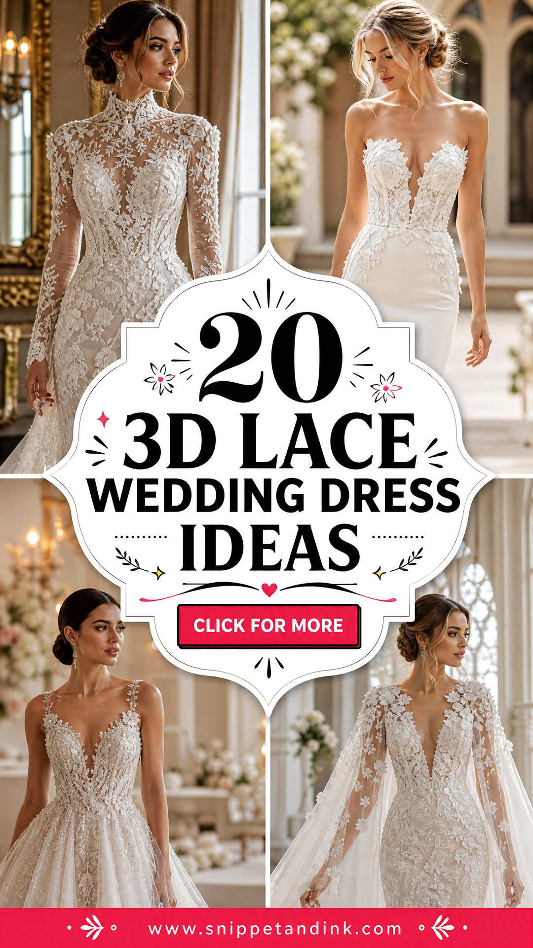 20 3D Lace Wedding Dress Ideas Romantic Looks for Modern Brides - 20 3D Lace Wedding Dress Ideas: Romantic Looks for Modern Brides