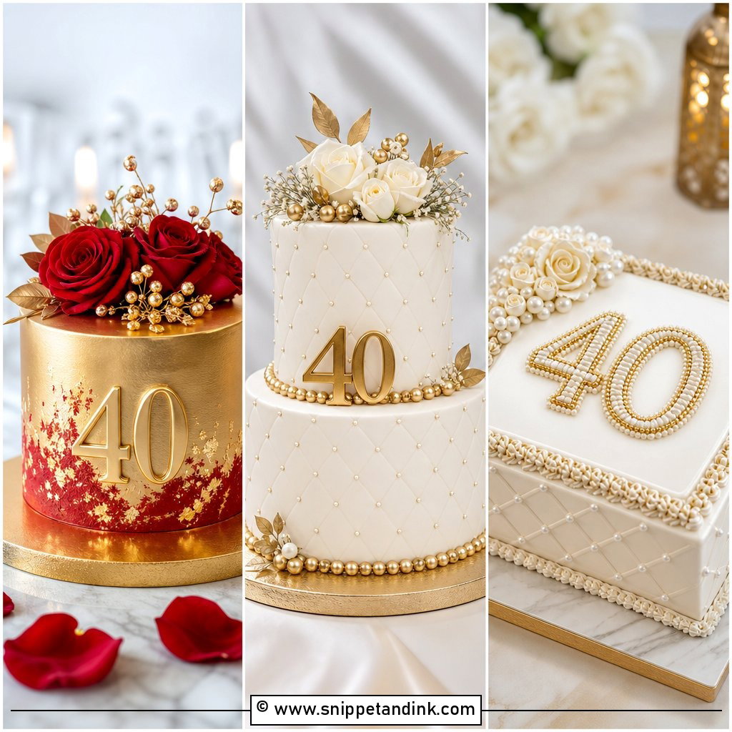 20 40th Anniversary Cake for Parents Heartfelt Party Ideas