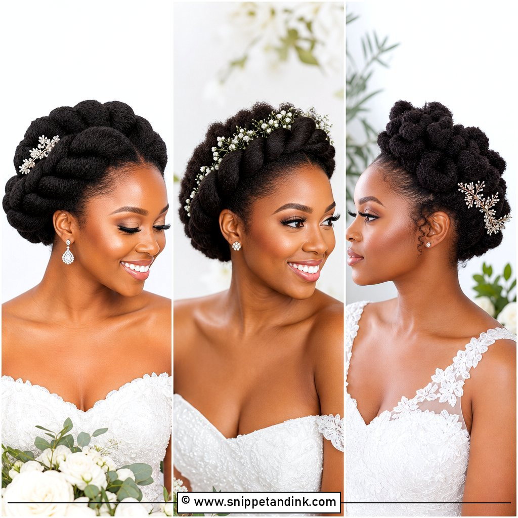 20 4c Bridal Natural Hairstyles for Radiant Wedding Looks
