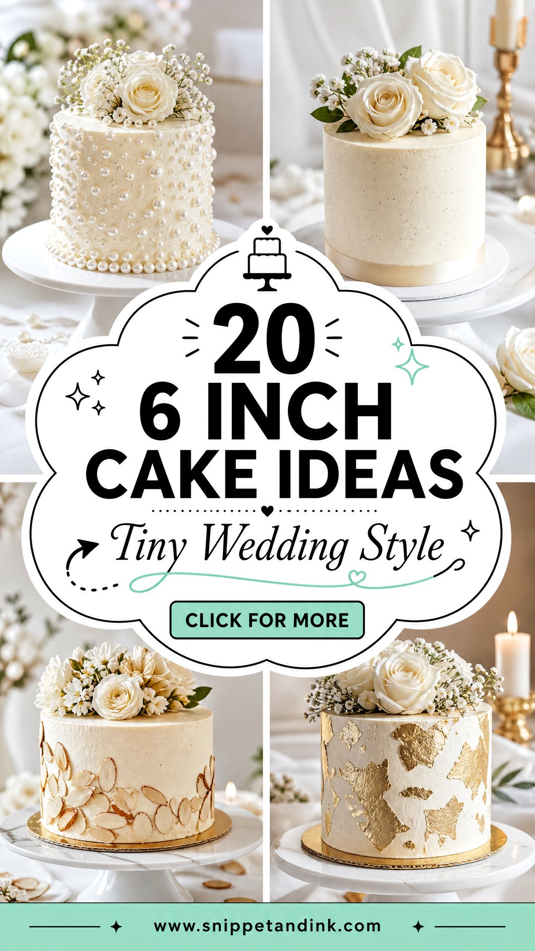 20 6 Inch Cake Ideas for Wedding Receptions With Style - 20 6 Inch Cake Ideas for Wedding Receptions With Style