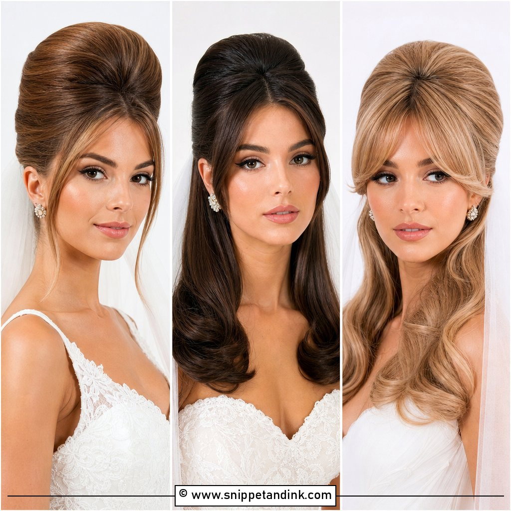 20 60s Bridal Hair Ideas for Timeless Vintage Elegance