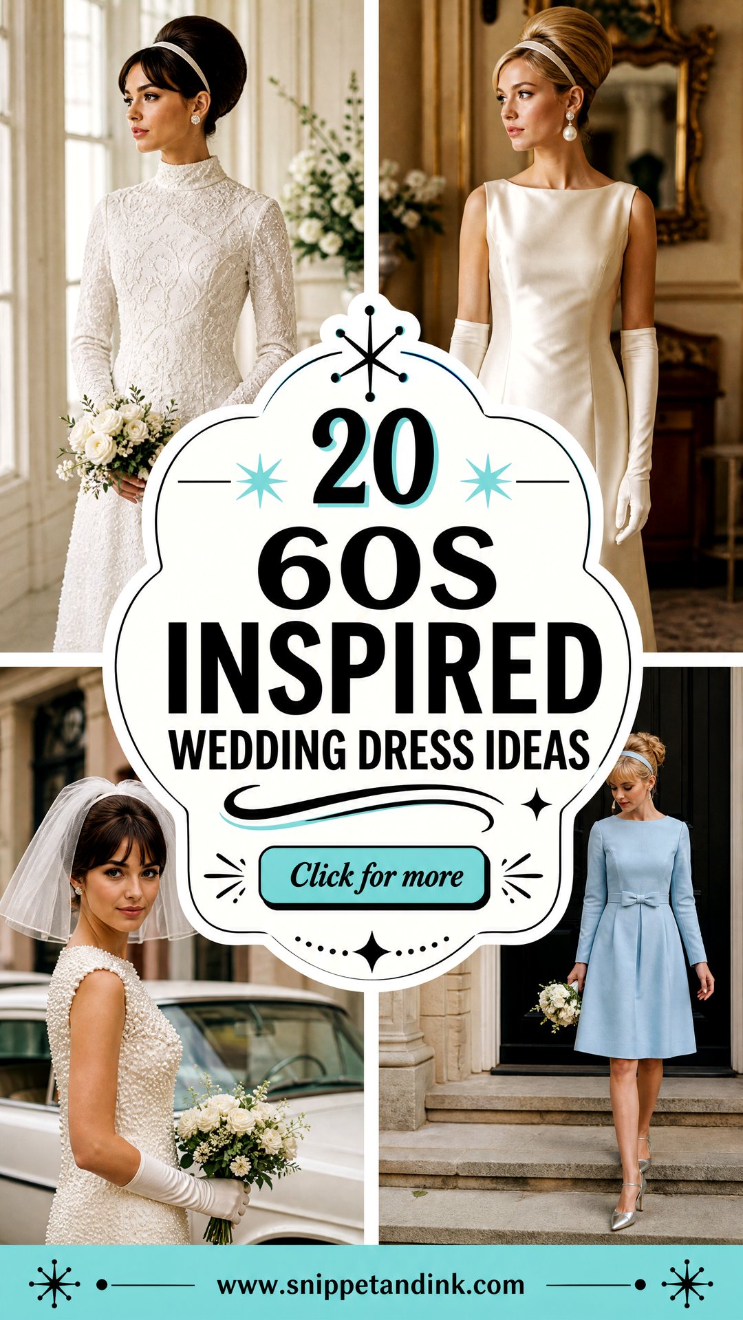 20 60s Inspired Wedding Dress Ideas Retro Looks to Adore - 20 60s Inspired Wedding Dress Ideas: Retro Looks to Adore