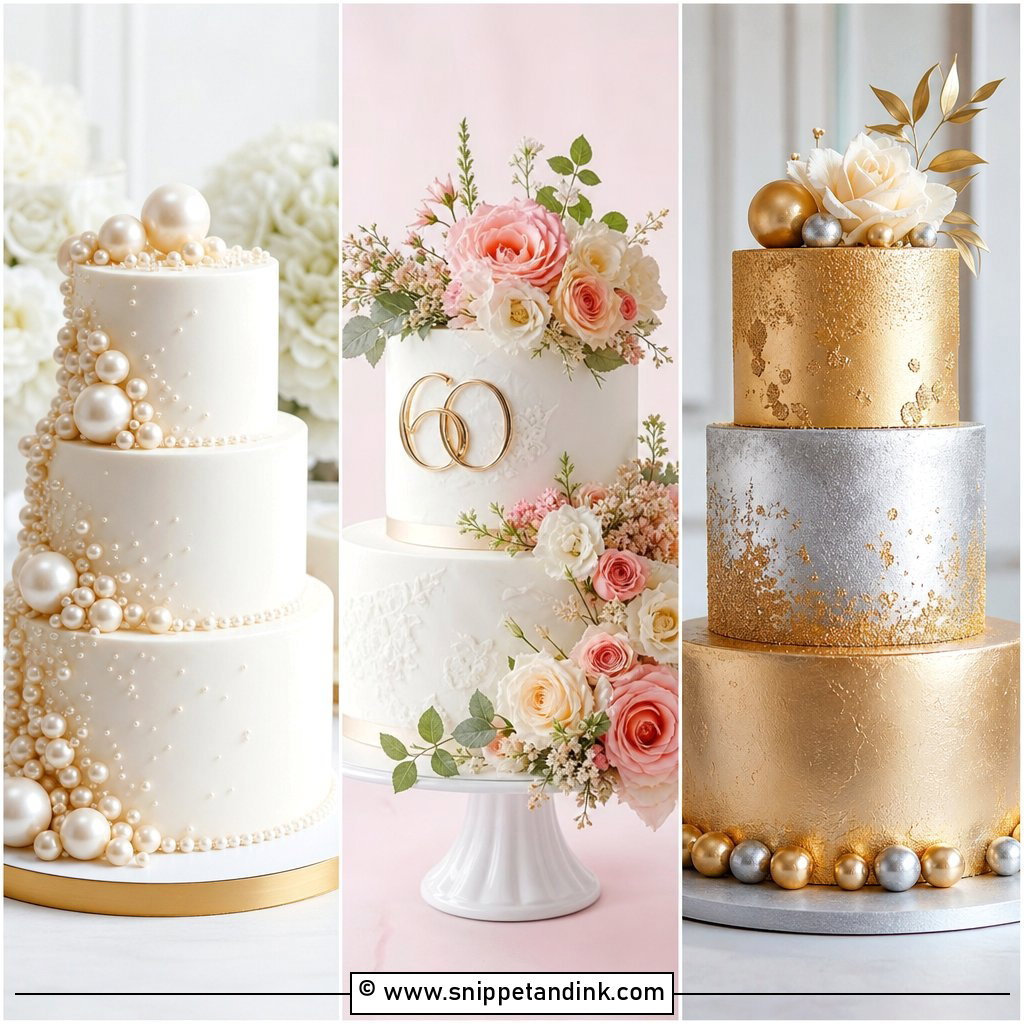 20 60th Wedding Anniversary Cakes for Diamond Moments