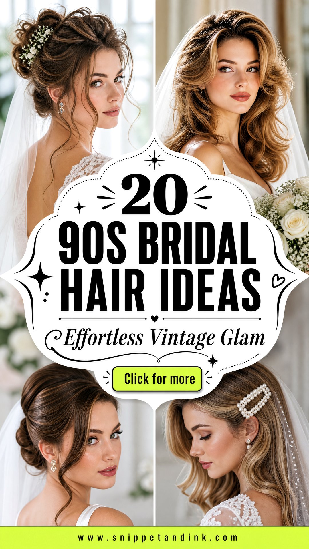 20 90s Bridal Hair Ideas for Effortless Vintage Glam - 20 90s Bridal Hair Ideas for Effortless Vintage Glam