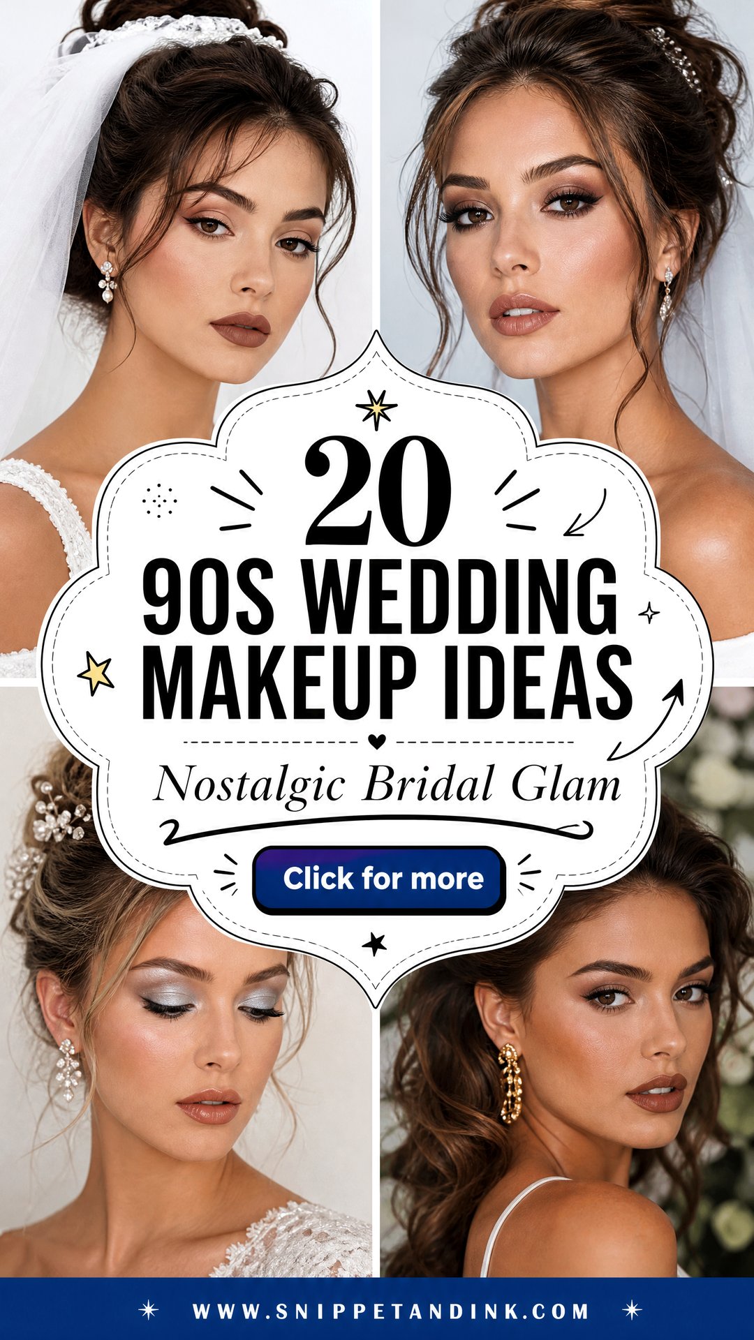 20 90s Wedding Makeup Ideas for a Nostalgic Bridal Look - 20 90s Wedding Makeup Ideas for a Nostalgic Bridal Look