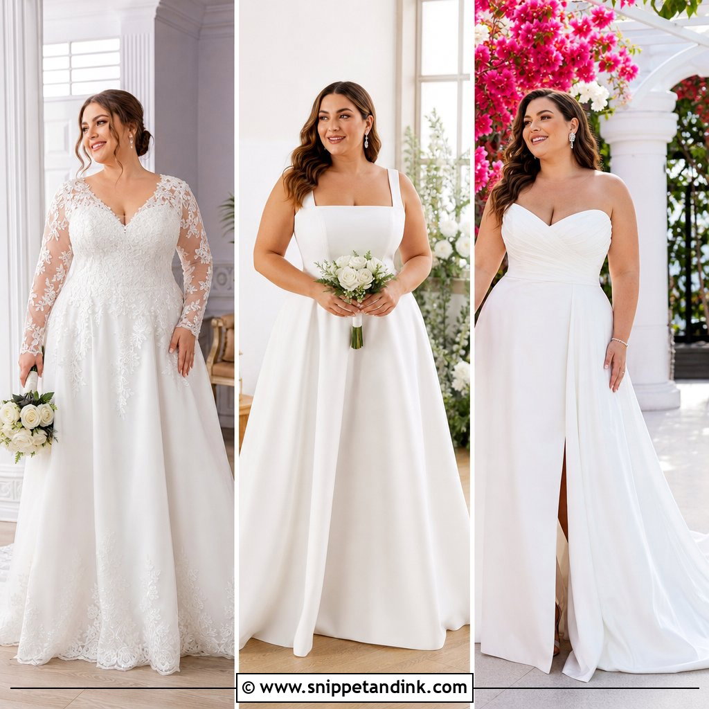 20 A Line Wedding Dress Plus Size Ideas: Flattering Picks
