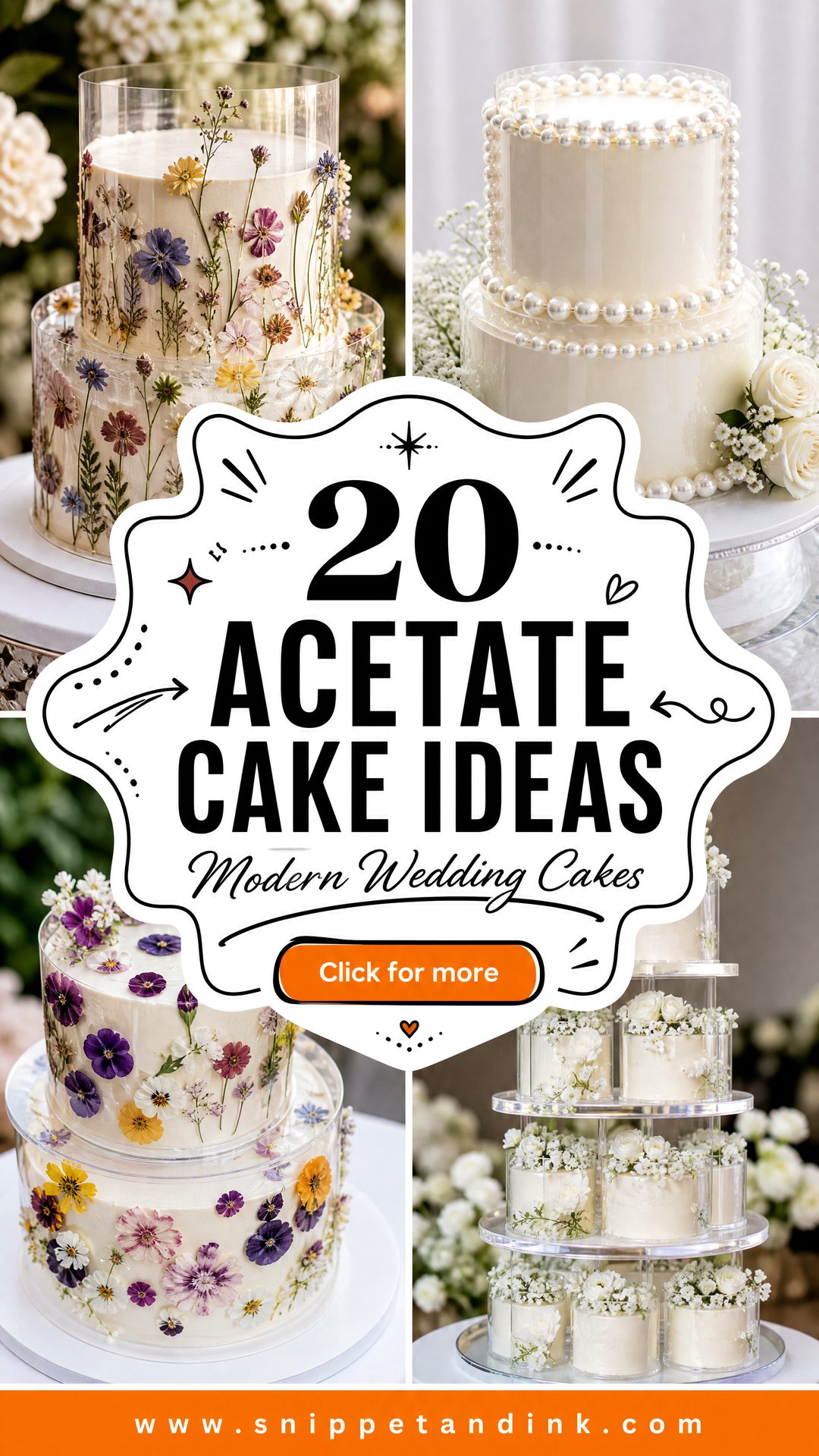 20 Acetate Cake Ideas for Wedding Chic Modern Inspo - 20 Acetate Cake Ideas for Wedding: Chic Modern Inspo