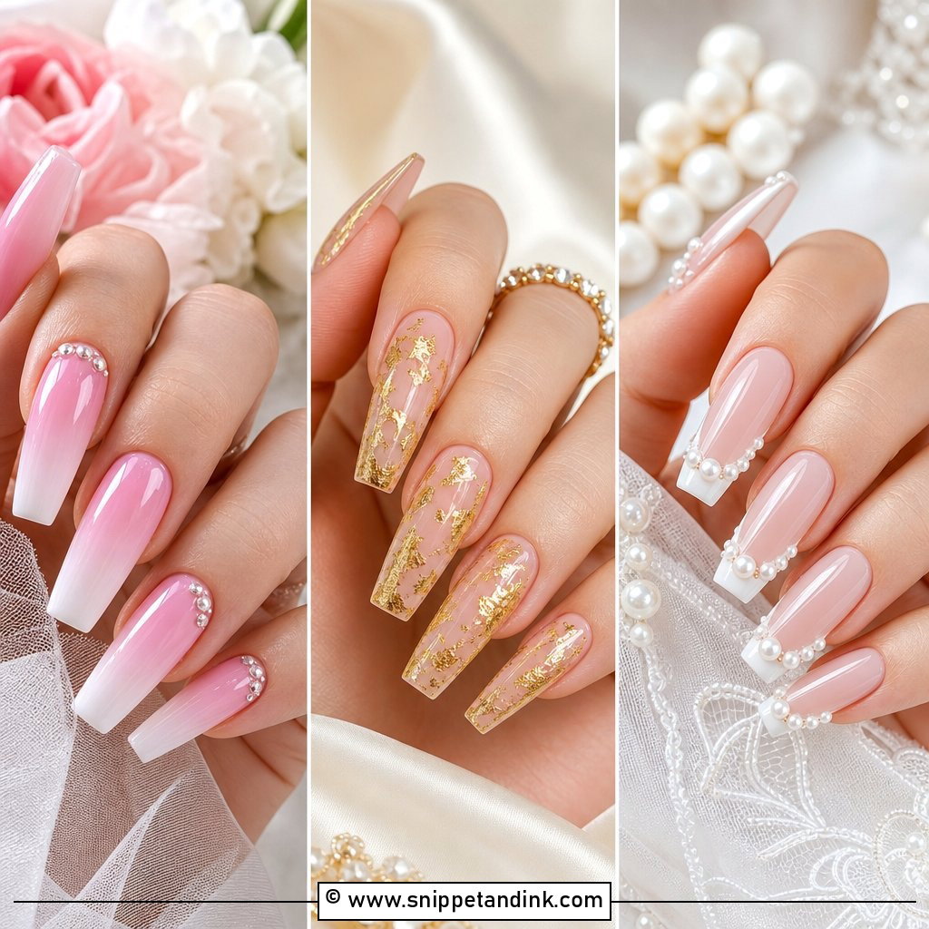 20 Acrylic Bridal Wedding Nails for a Picture-Perfect Look
