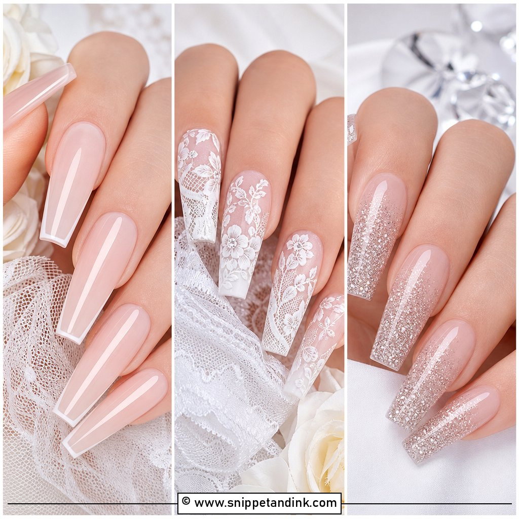 20 Acrylic Nails for Wedding Guests Brides and Parties